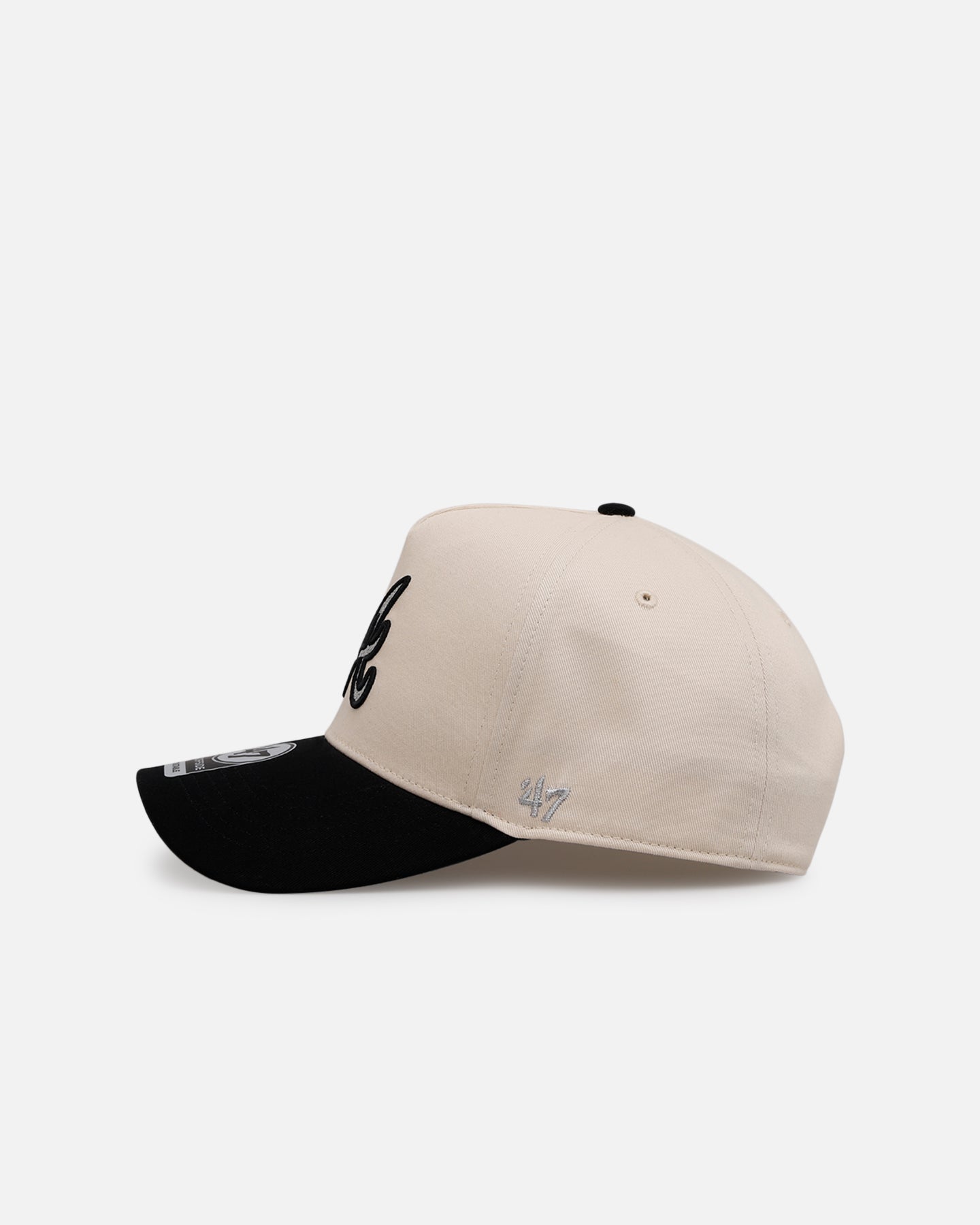 47 Brand Atlanta Braves 'Herringbone' 47 Offside Snapback Natural/Black