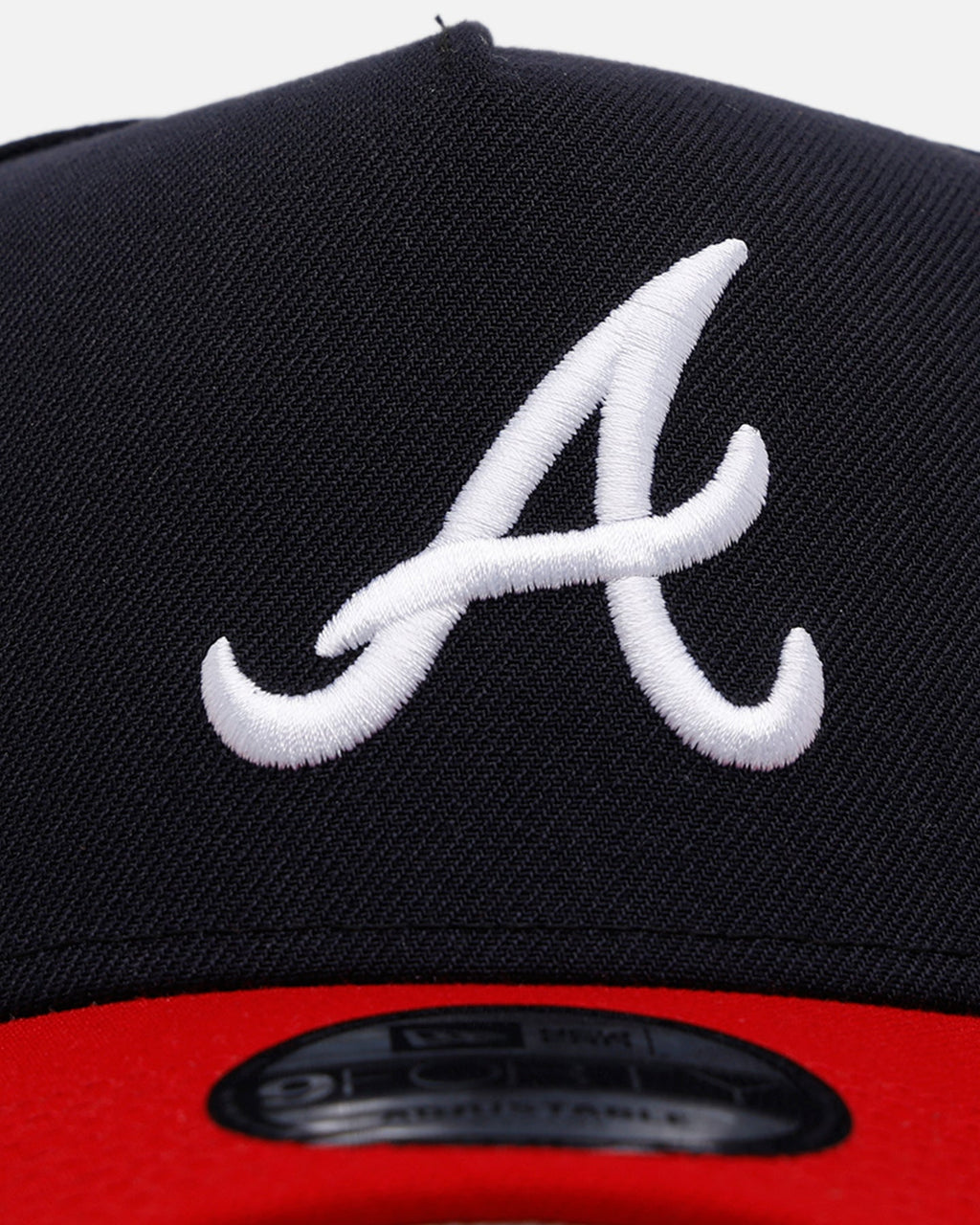 New Era Atlanta Braves 'Homage' 9FORTY A-Frame Snapback Navy/Red