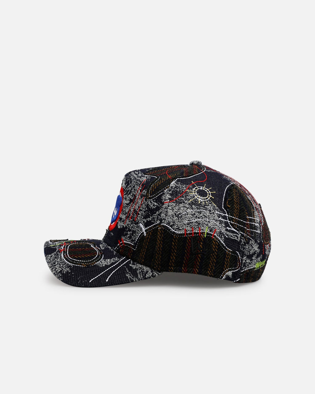 New Era Chicago Cubs 'Running Stitch' 9FORTY A-Frame Snapback Multi