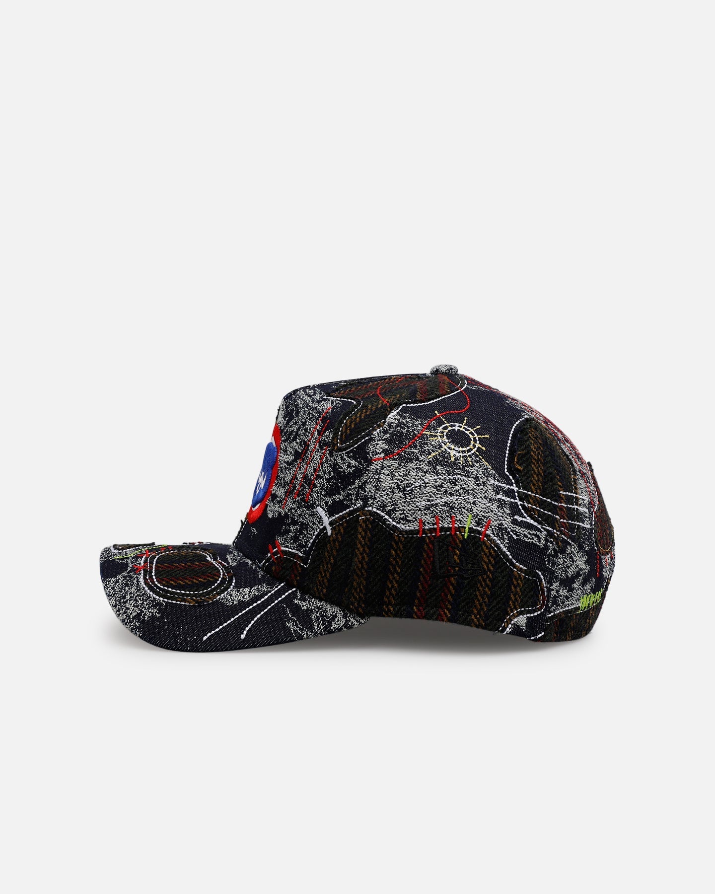 New Era Chicago Cubs 'Running Stitch' 9FORTY A-Frame Snapback Multi