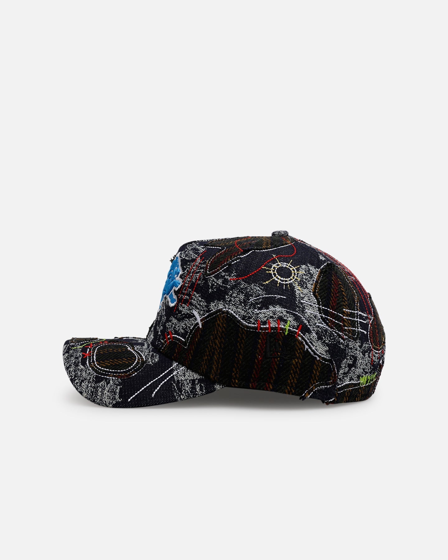 New Era Detroit Lions 'Running Stitch' 9FORTY A-Frame Snapback Multi