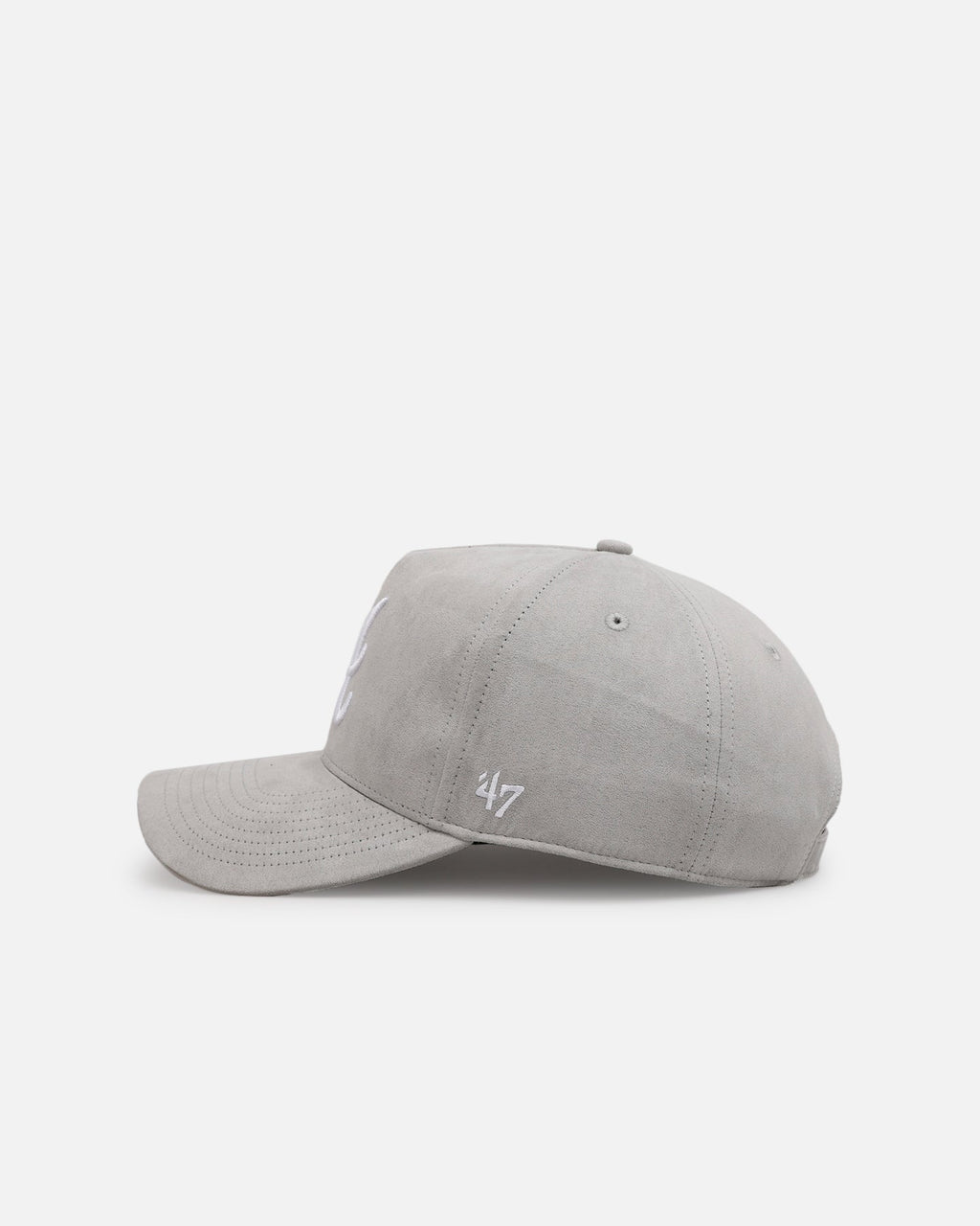 47 Brand Atlanta Braves 'Ultrasuede' '47 MVP DT Strapback Gray/White