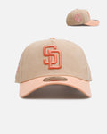 New Era San Diego Padres 'Peach Suede' 9FORTY A-Frame Snapback Peach