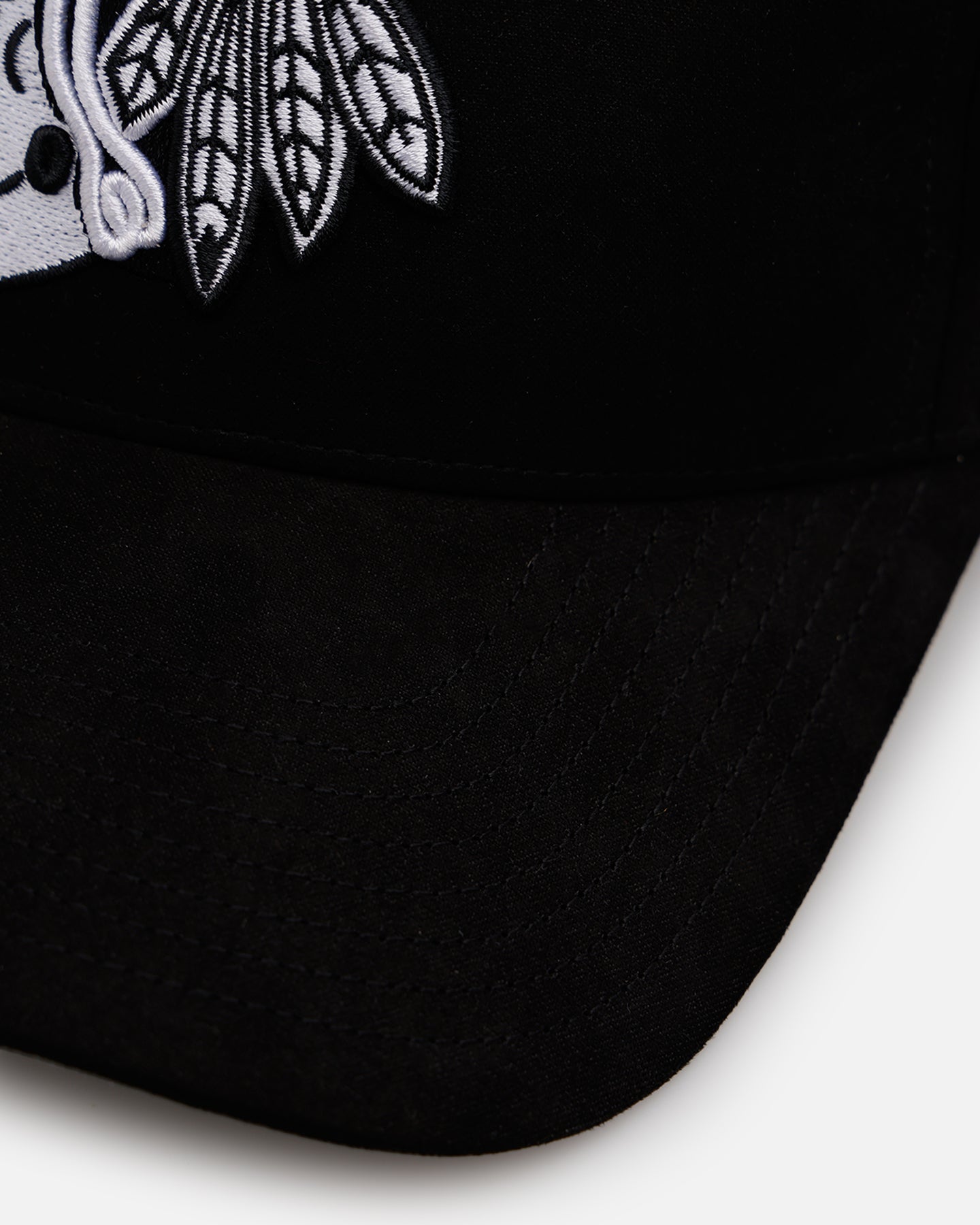 47 Brand Chicago Blackhawks 'Ultrasuede' 47 MVP Strapback Black/White