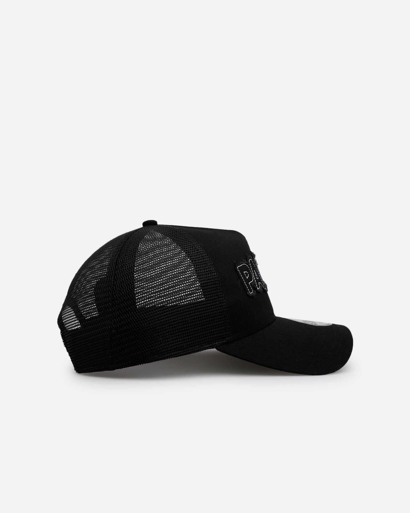 New Era San Diego Padres 'Distressed' 9FORTY A-Frame Trucker Snapback Black/White