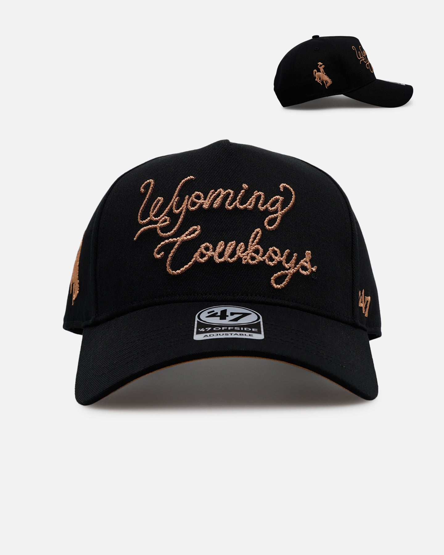 47 Brand Wyoming Cowboys 'Round Em Up' '47 Offside Snapback Black