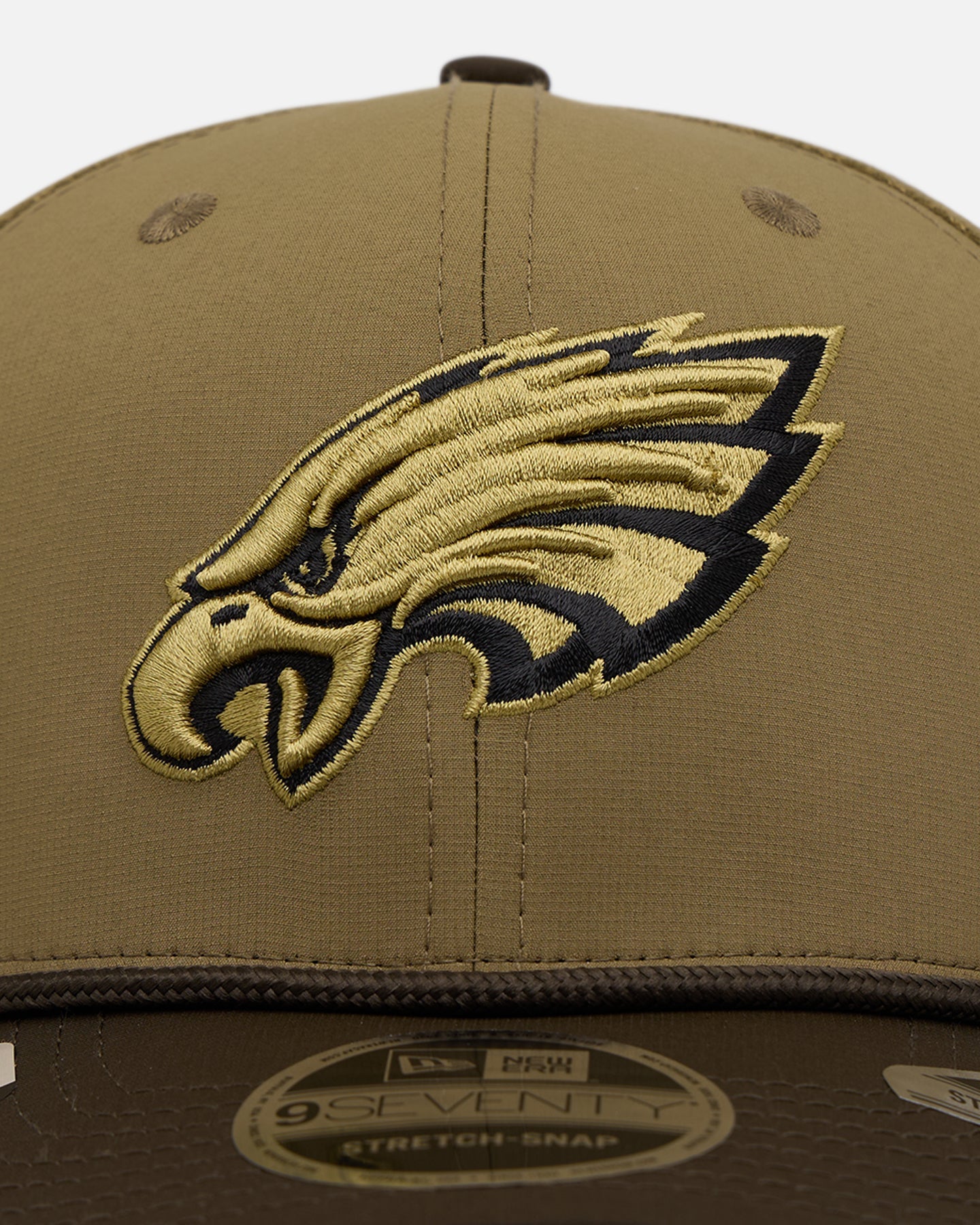 New Era Philadelphia Eagles 'Salute' 9SEVENTY Snapback Olive