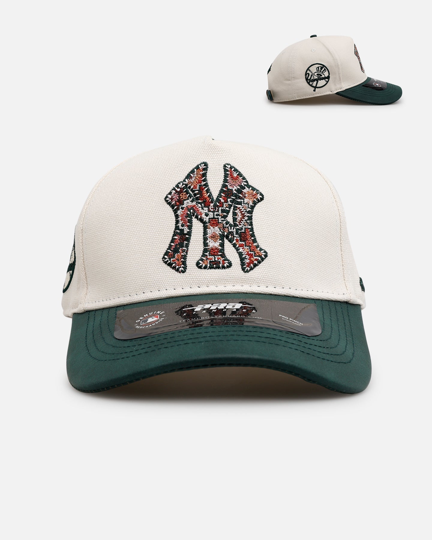 Pro Standard New York Yankees 'Tapestry 2.0' Pinch Front Strapback Dark Green