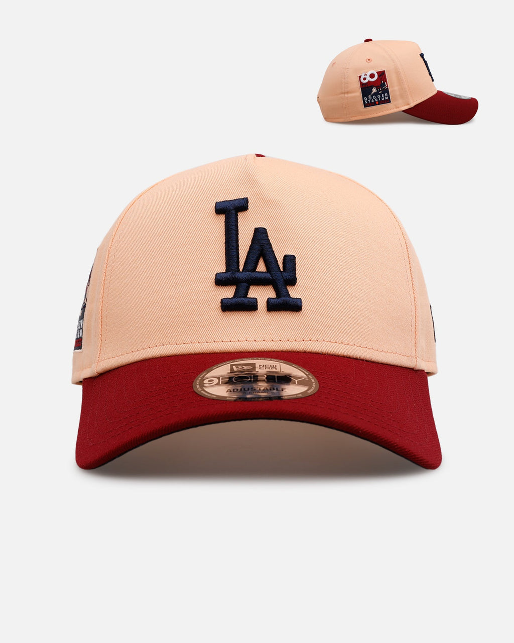 New Era Los Angeles Dodgers 'Volcano' 9FORTY A-Frame Snapback Peach
