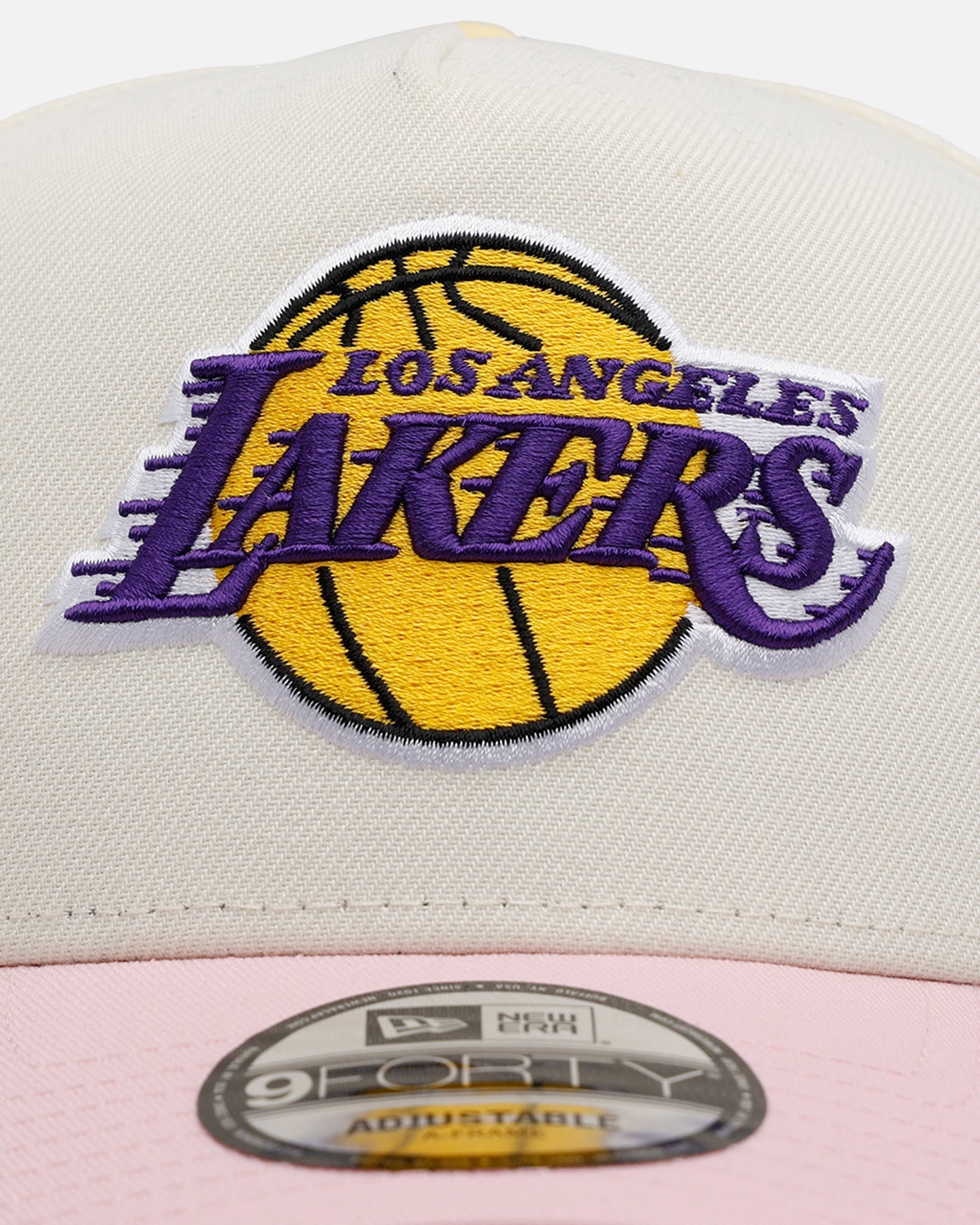 New Era Los Angeles Lakers 'Pink Lemonade' 9FORTY A-Frame Snapback Pink/Yellow