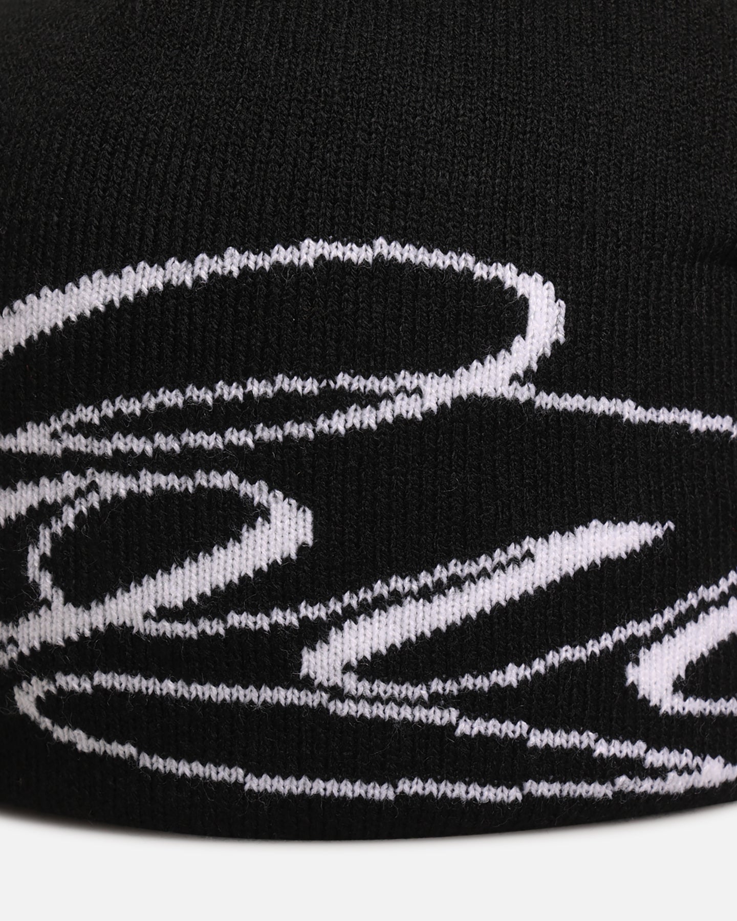 Loiter Skull Knit Beanie Black