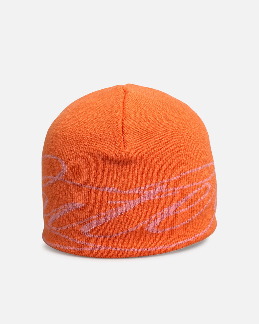 Loiter Skull Knit Beanie Orange