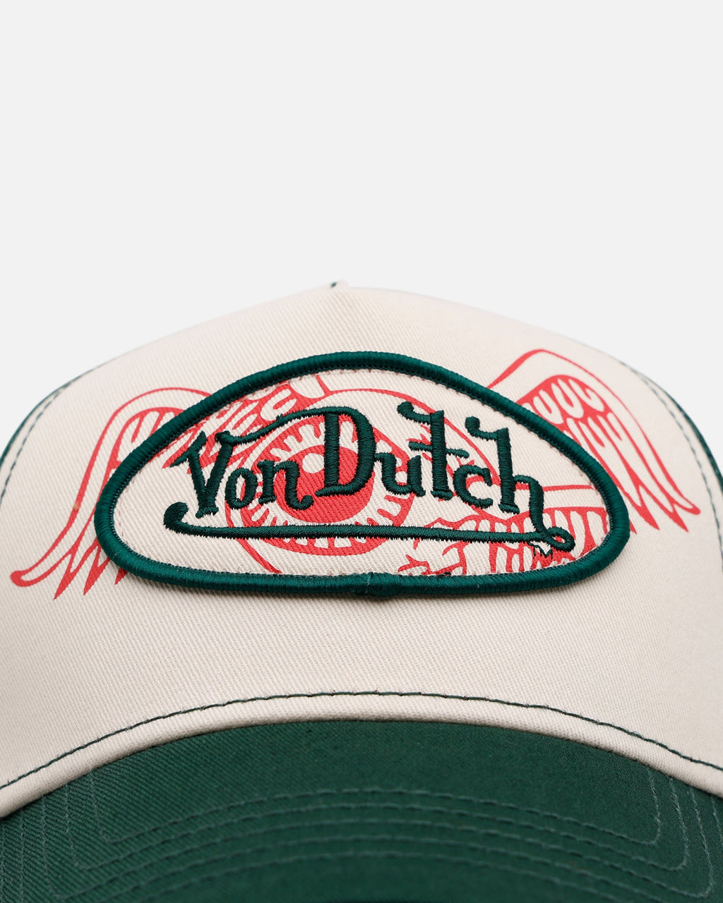 Von Dutch Flying Eye Trucker Snapback Green