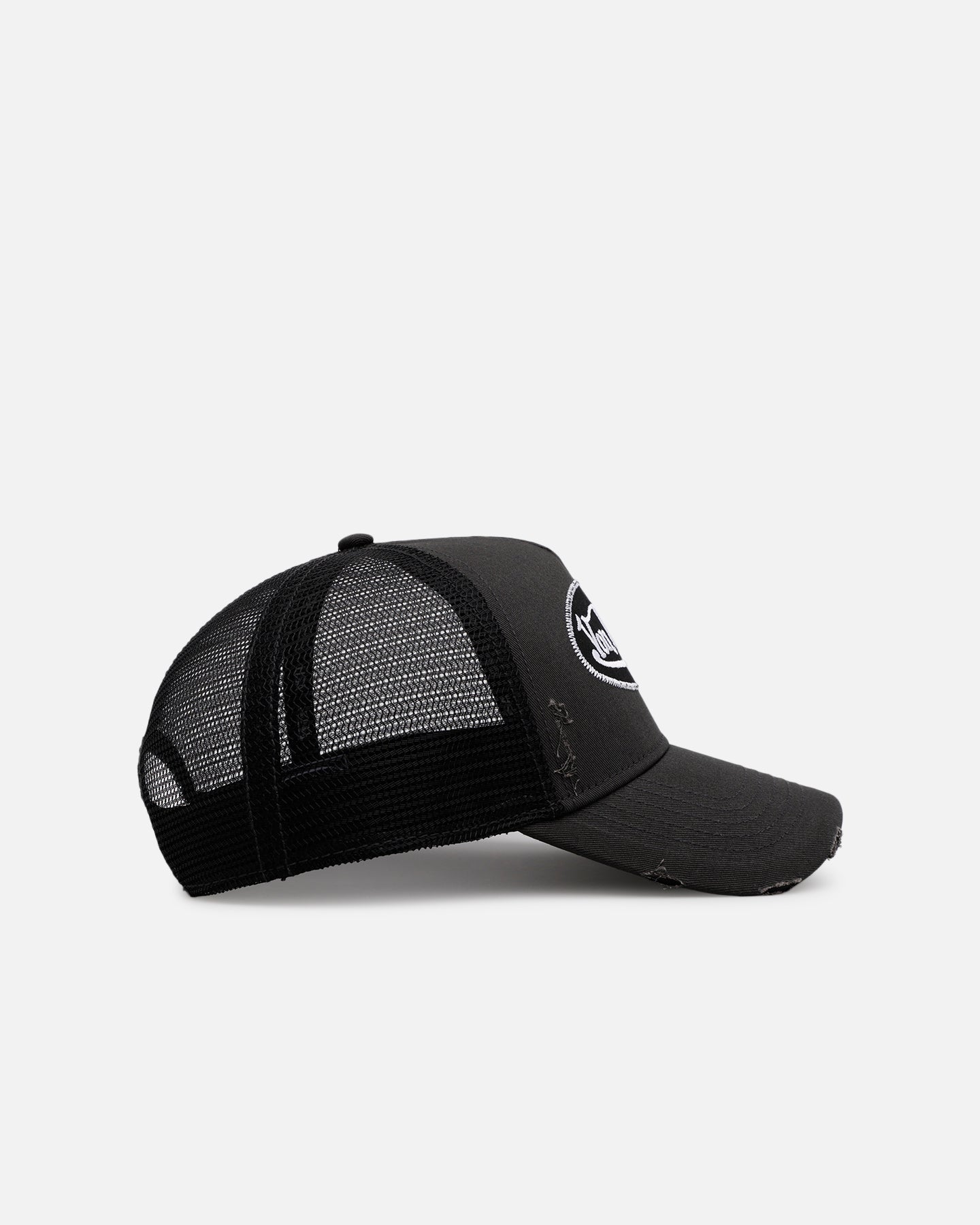 Von Dutch Torn Trucker Snapback Black