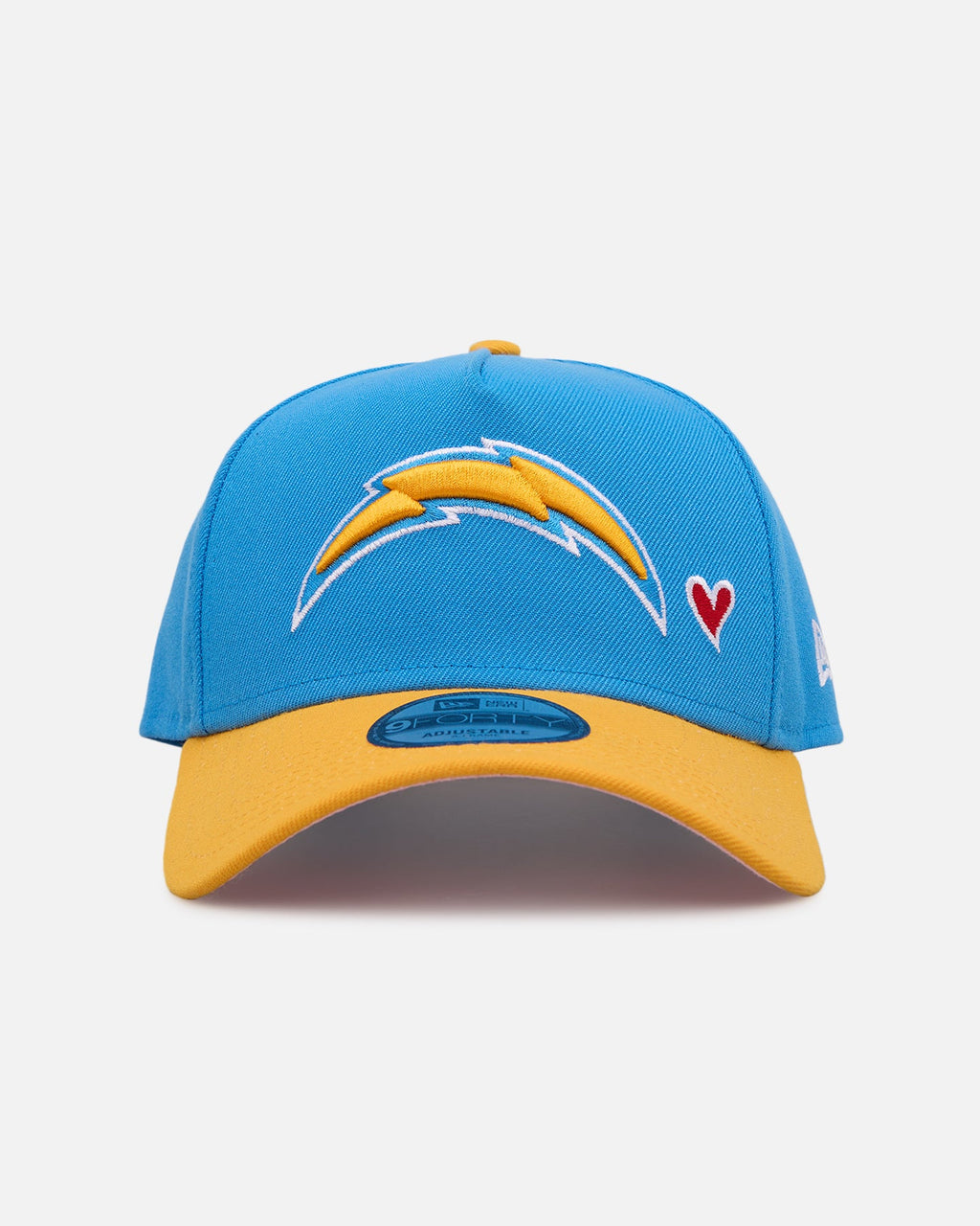 New Era Los Angeles Chargers 'Team Color Hearts' 9FORTY A-Frame Snapback Official Team Color