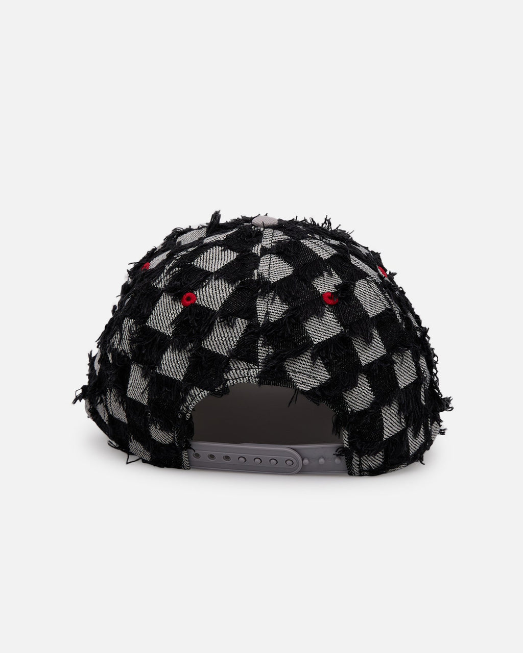 New Era Atlanta Braves 'Frayed Checkerboard' 9FORTY A-Frame Snapback Black/Grey
