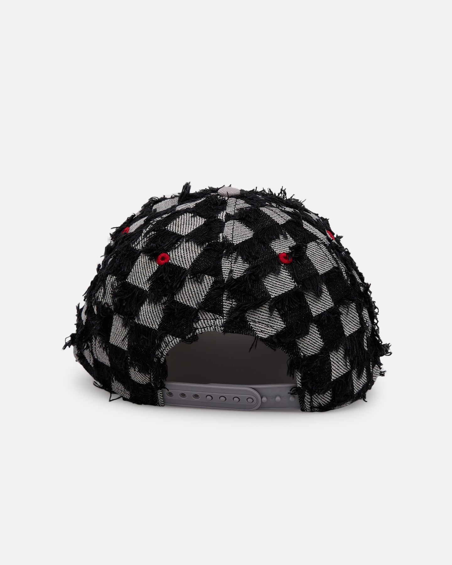 New Era Atlanta Braves 'Frayed Checkerboard' 9FORTY A-Frame Snapback Black/Grey