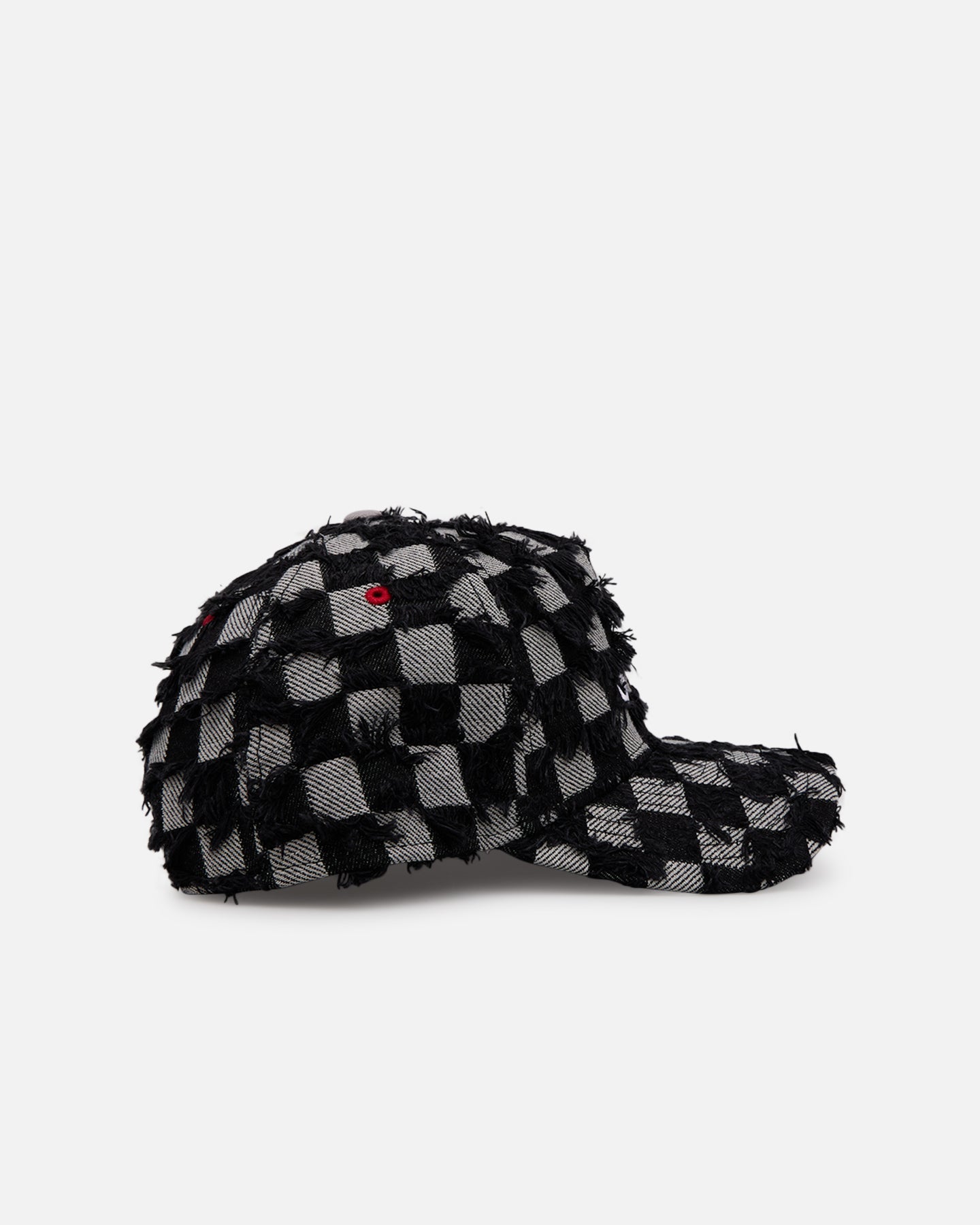 New Era Atlanta Braves 'Frayed Checkerboard' 9FORTY A-Frame Snapback Black/Grey