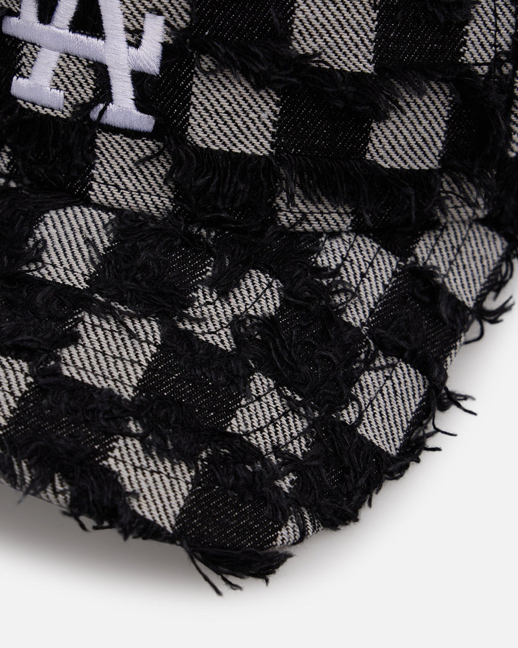 New Era Los Angeles Dodgers 'Frayed Checkerboard' 9FORTY A-Frame Snapback Black/Grey