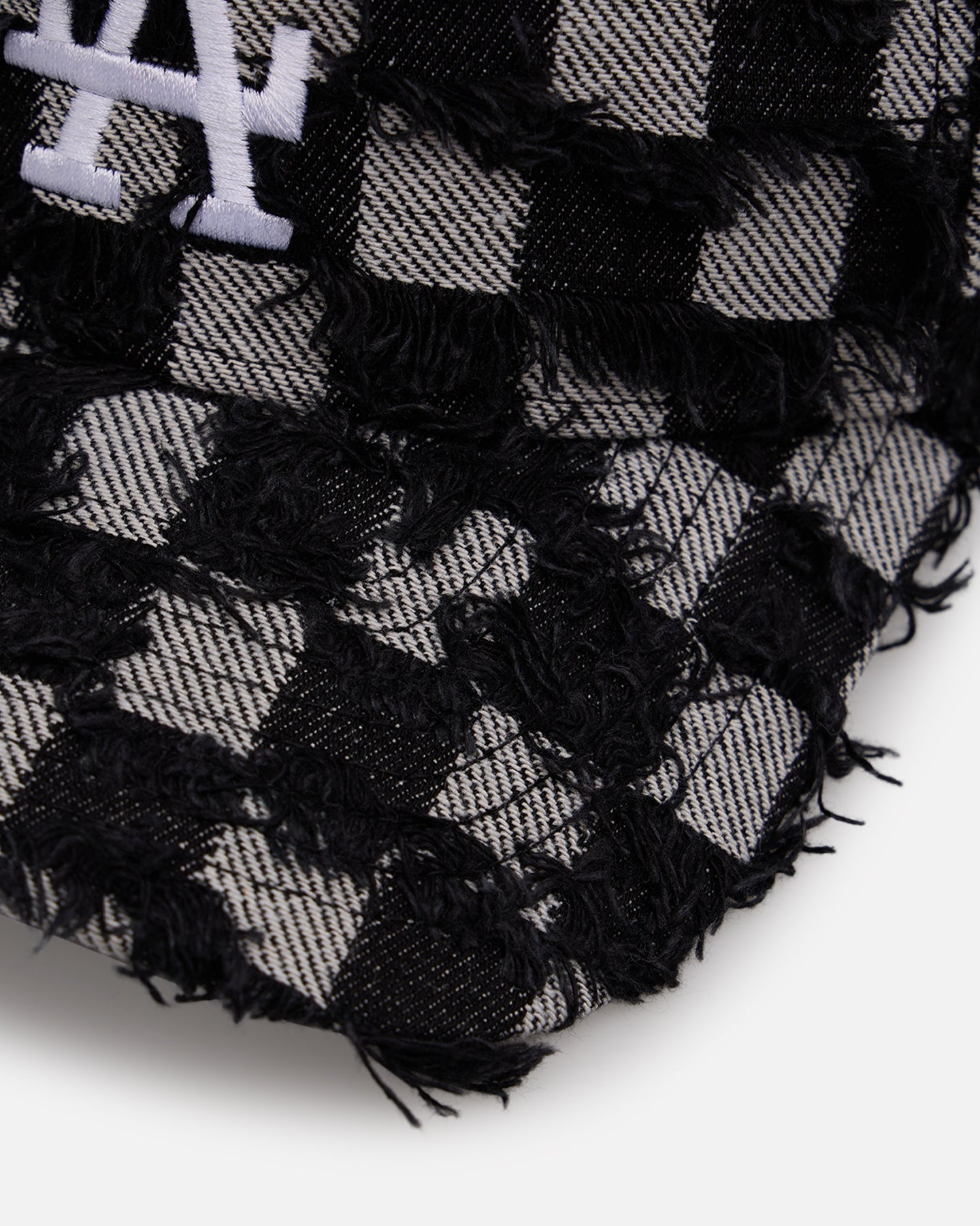 New Era Los Angeles Dodgers 'Frayed Checkerboard' 9FORTY A-Frame Snapback Black/Grey