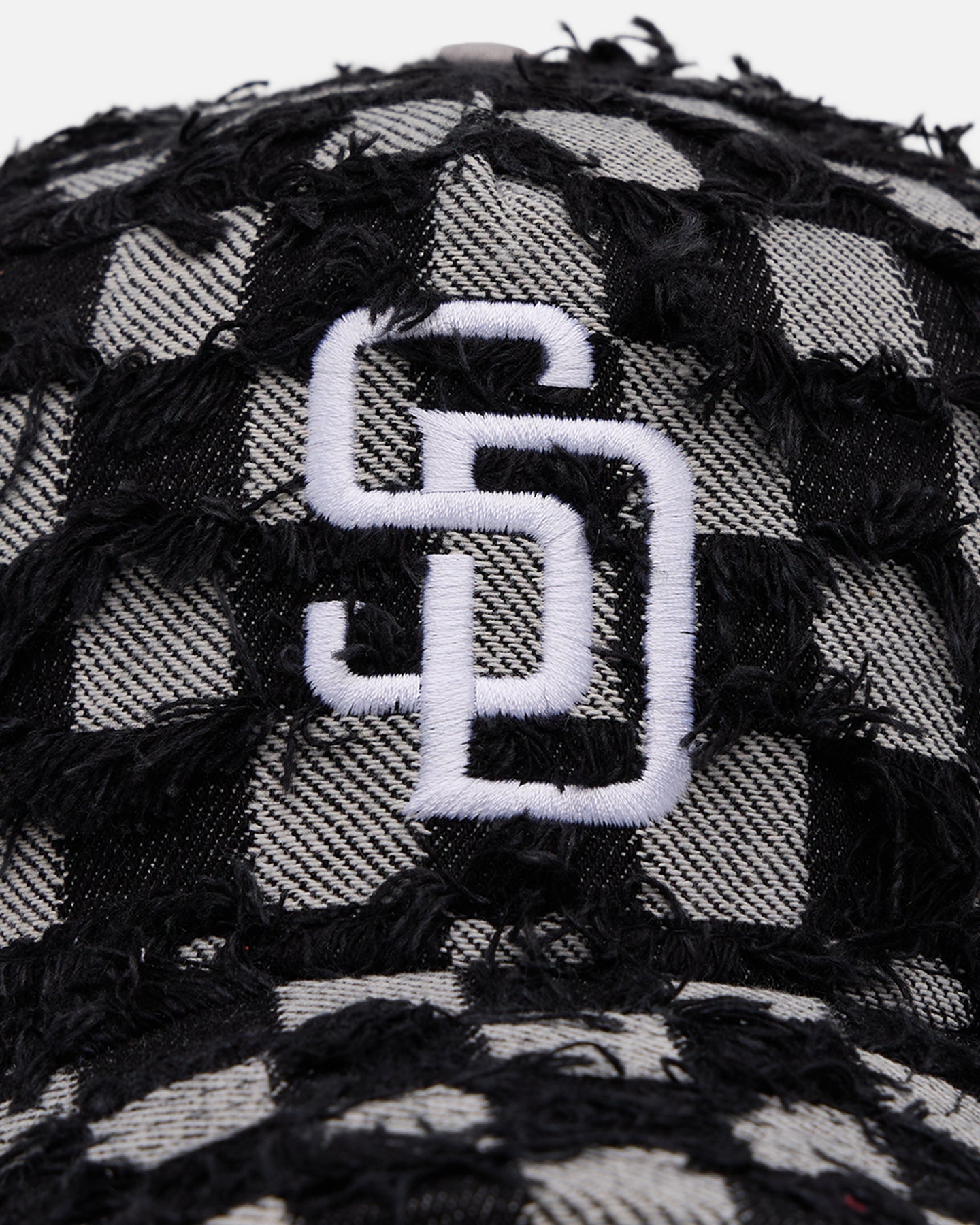 New Era San Diego Padres 'Frayed Checkerboard' 9FORTY A-Frame Snapback Black/Grey