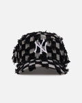 New Era New York Yankees 'Frayed Checkerboard' 9FORTY A-Frame Snapback Black/Grey