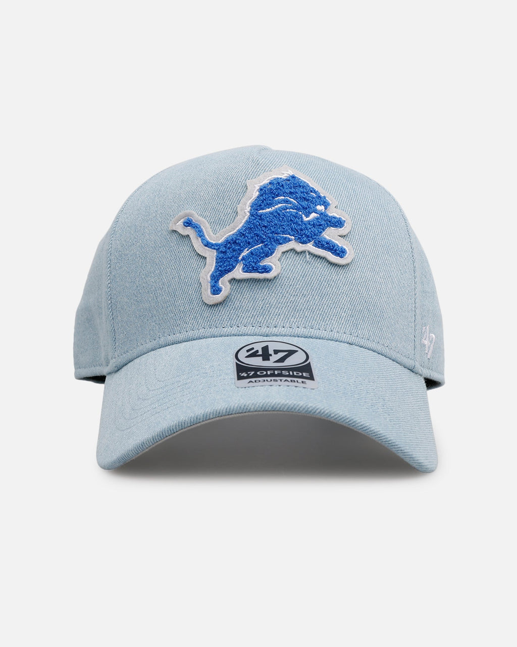 47 Brand Detroit Lions 'Denim Chenille' 47 Offside Strapback Denim