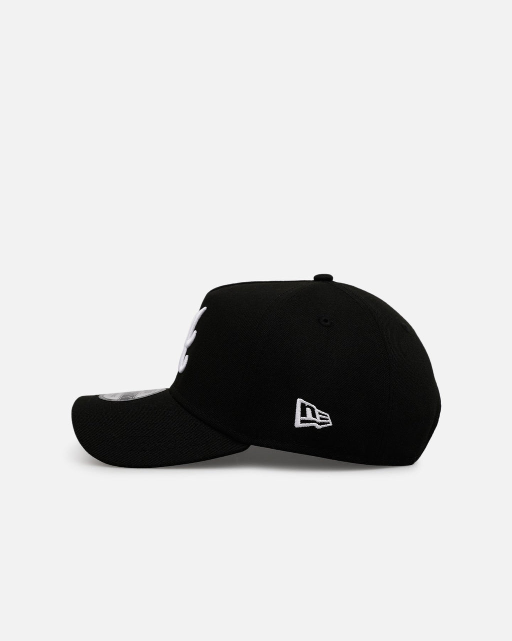 New Era Atlanta Braves 'Black And White' 9FORTY A-Frame Snapback Black/White