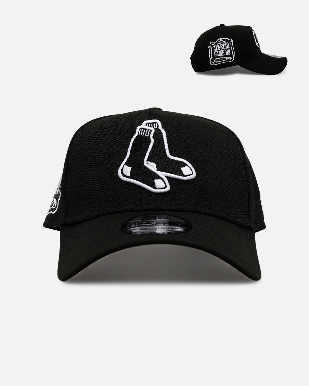 New Era Boston Red Sox 'Black And White' 9FORTY A-Frame Snapback Black/White