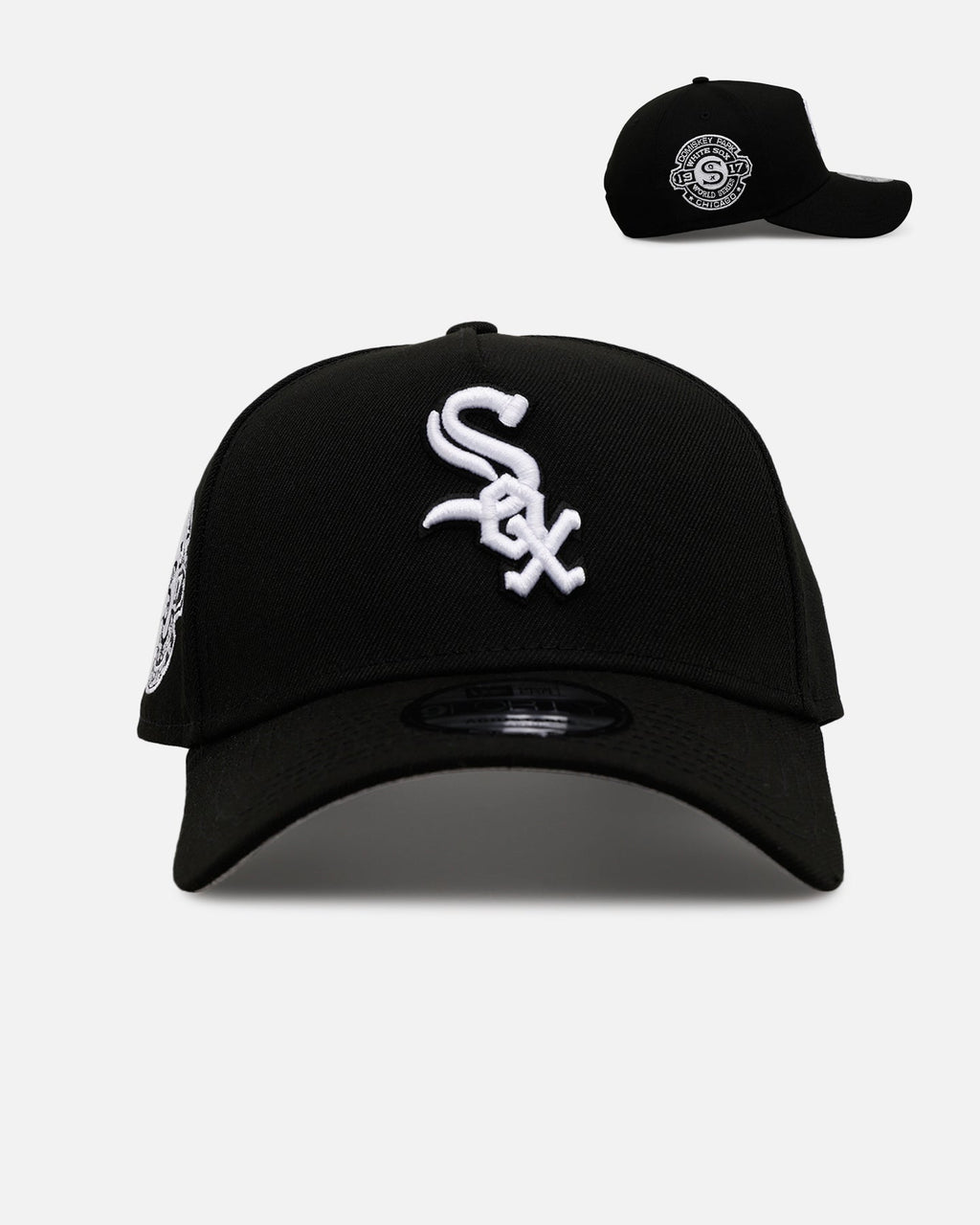 New Era Chicago White Sox 'Black And White' 9FORTY A-Frame Snapback Black/White