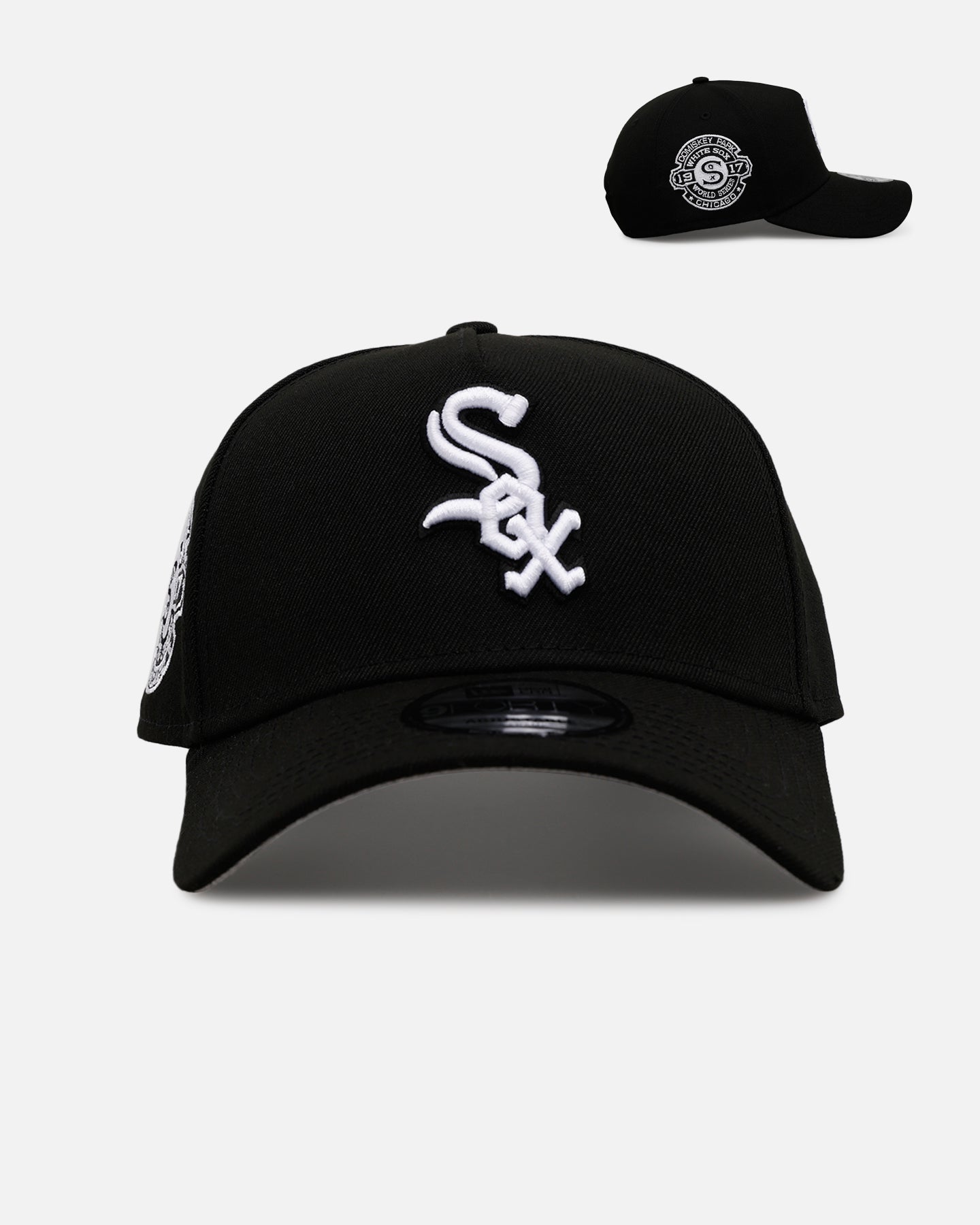 New Era Chicago White Sox 'Black And White' 9FORTY A-Frame Snapback Black/White