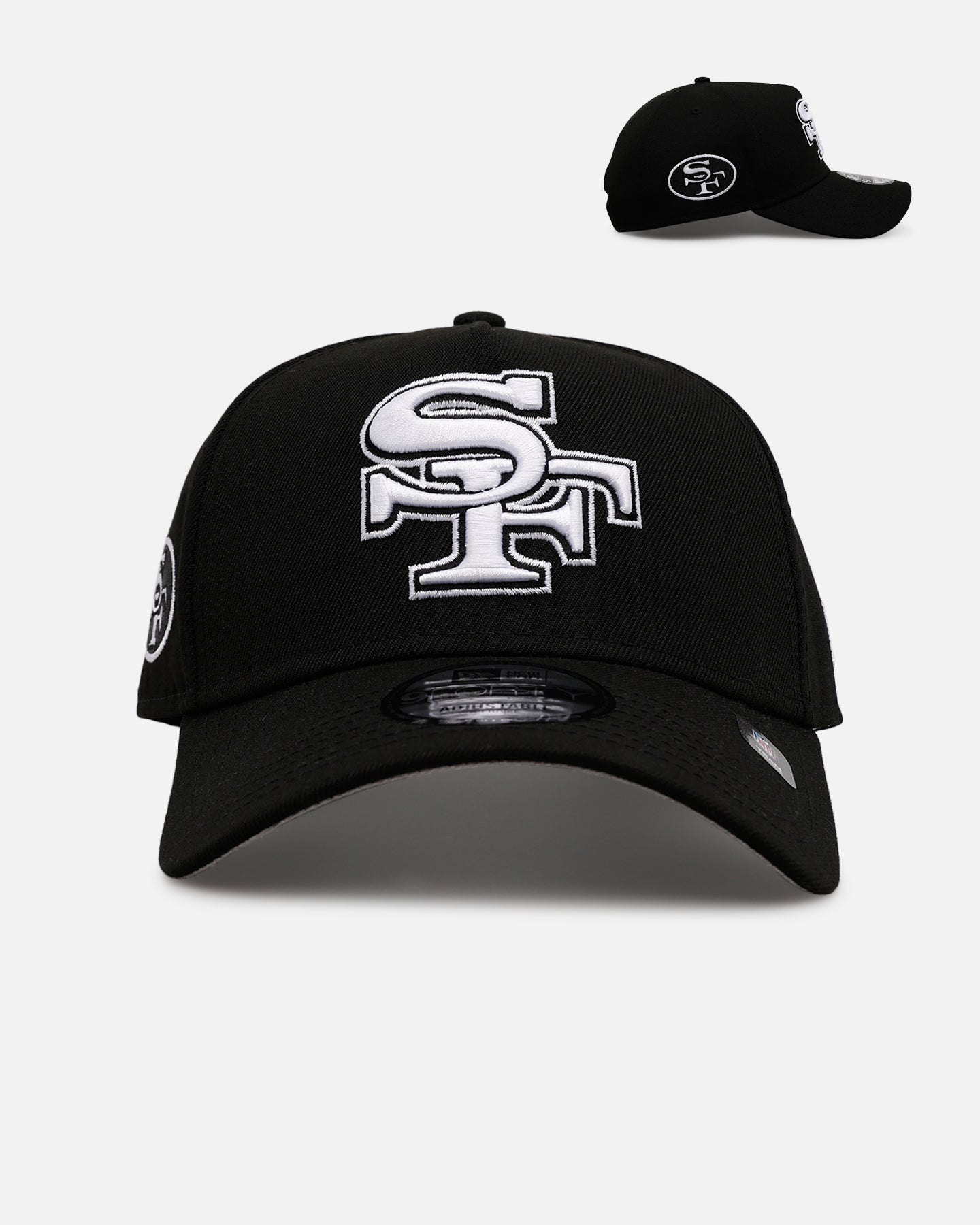 New Era San Francisco 49ers 'Black And White' 9FORTY A-Frame Snapback Black/White