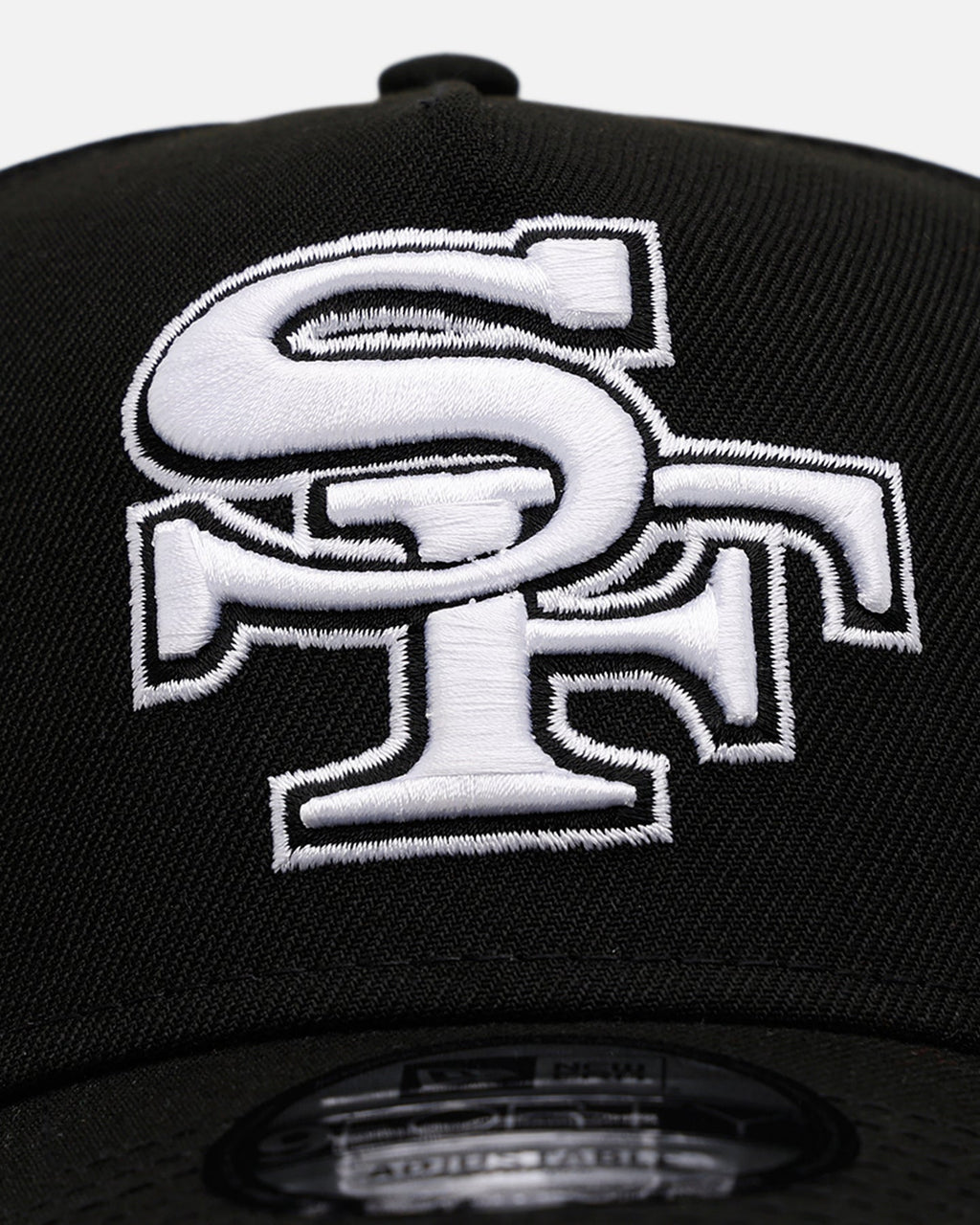 New Era San Francisco 49ers 'Black And White' 9FORTY A-Frame Snapback Black/White