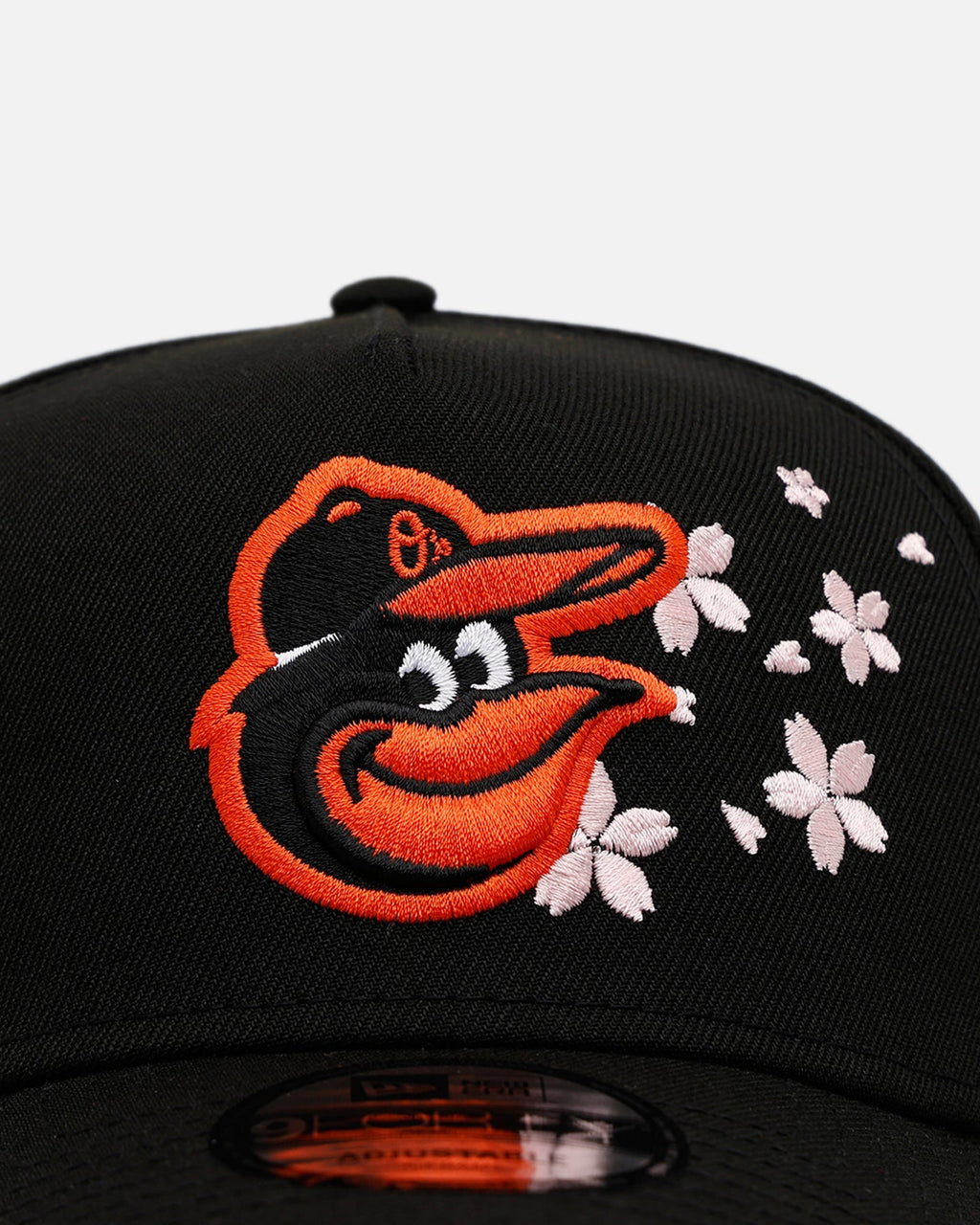 New Era Baltimore Orioles 'Cherry Blossoms' 9FORTY A-Frame Snapback Official Team Color