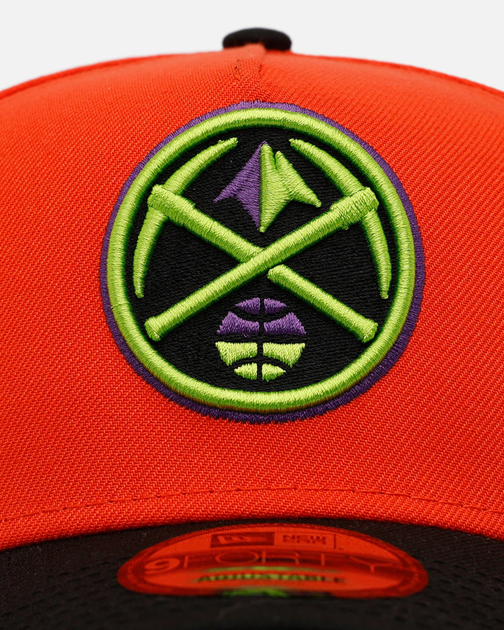 New Era Denver Nuggets 'Halloween' 9FORTY A-Frame Snapback Orange/Black