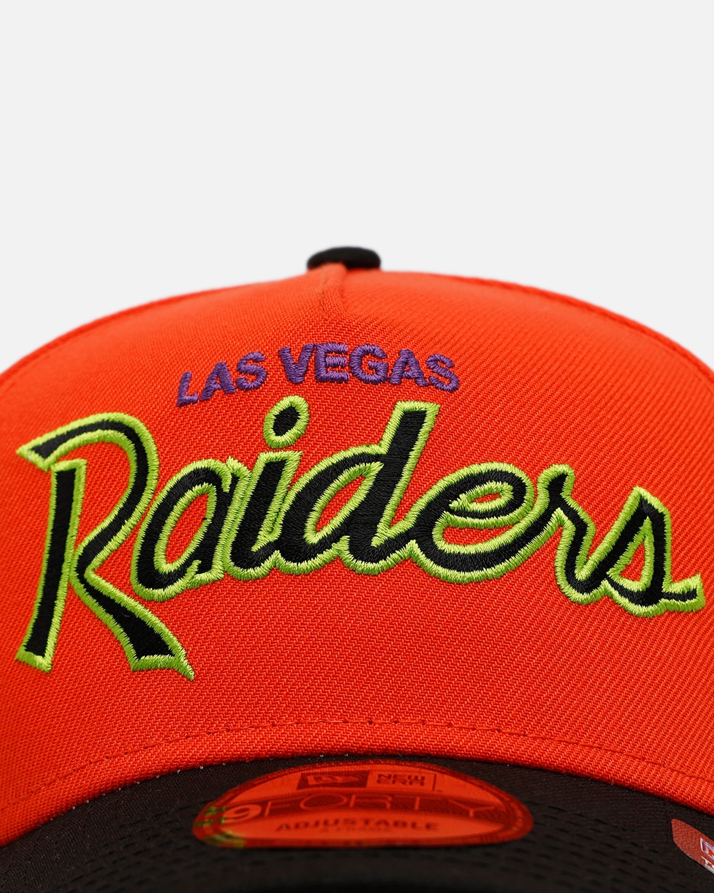 New Era Las Vegas Raiders 'Halloween' 9FORTY A-Frame Snapback Orange/Black