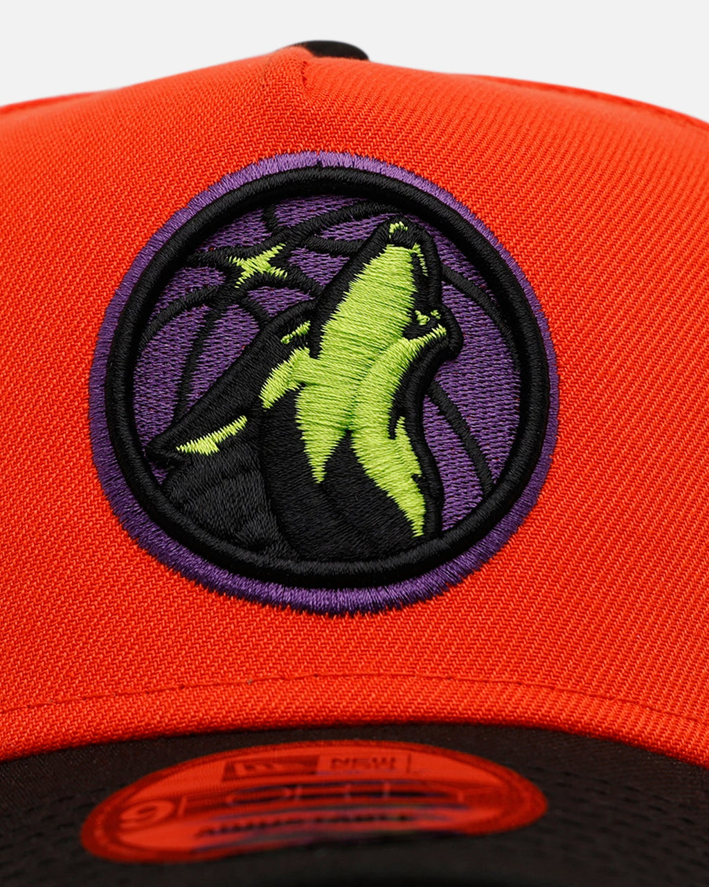 New Era Minnesota Timberwolves 'Halloween' 9FORTY A-Frame Snapback Orange/Black