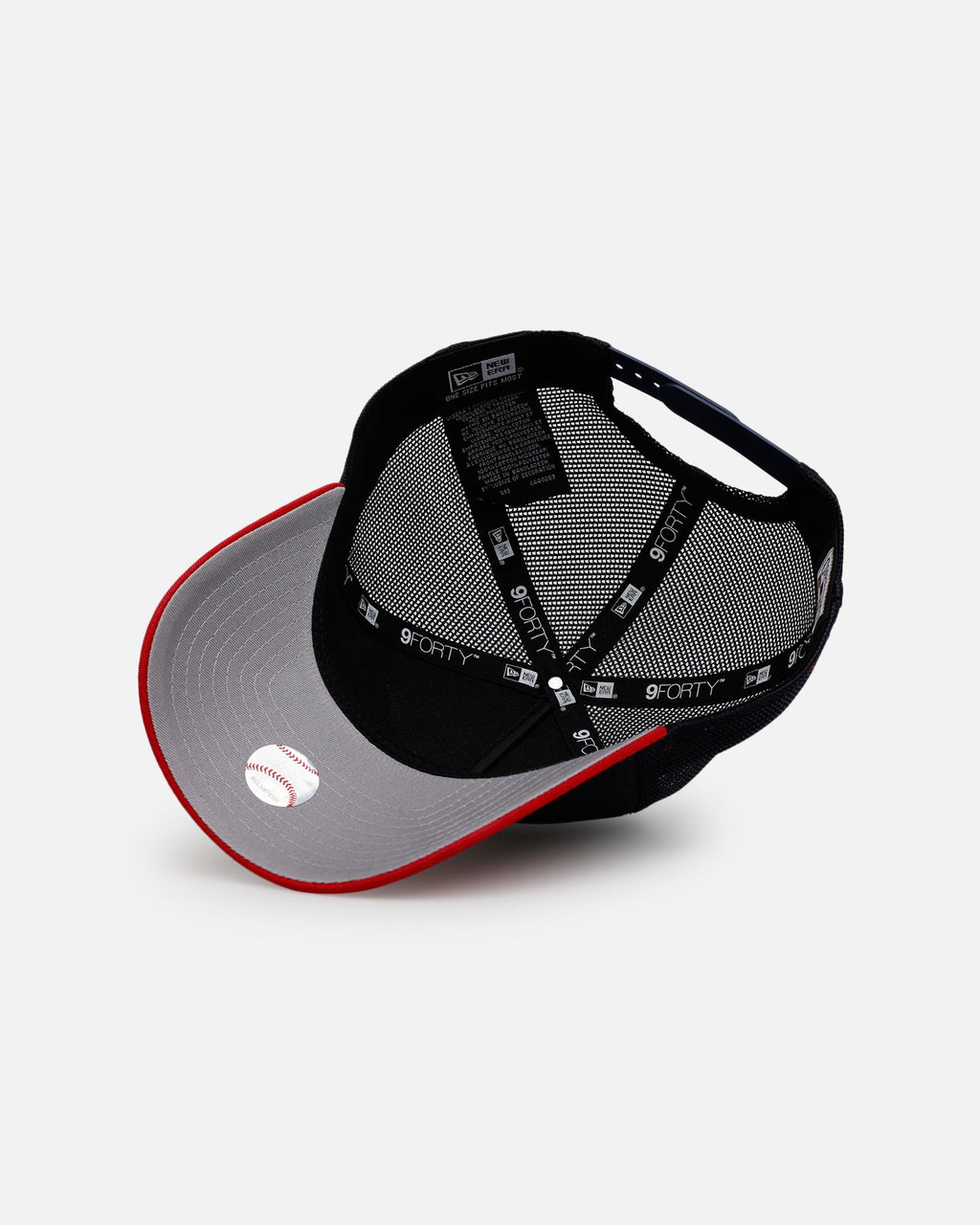 New Era Los Angeles Angels 'Washed Truckers' 9FORTY A-Frame Trucker Snapback Official Team Color