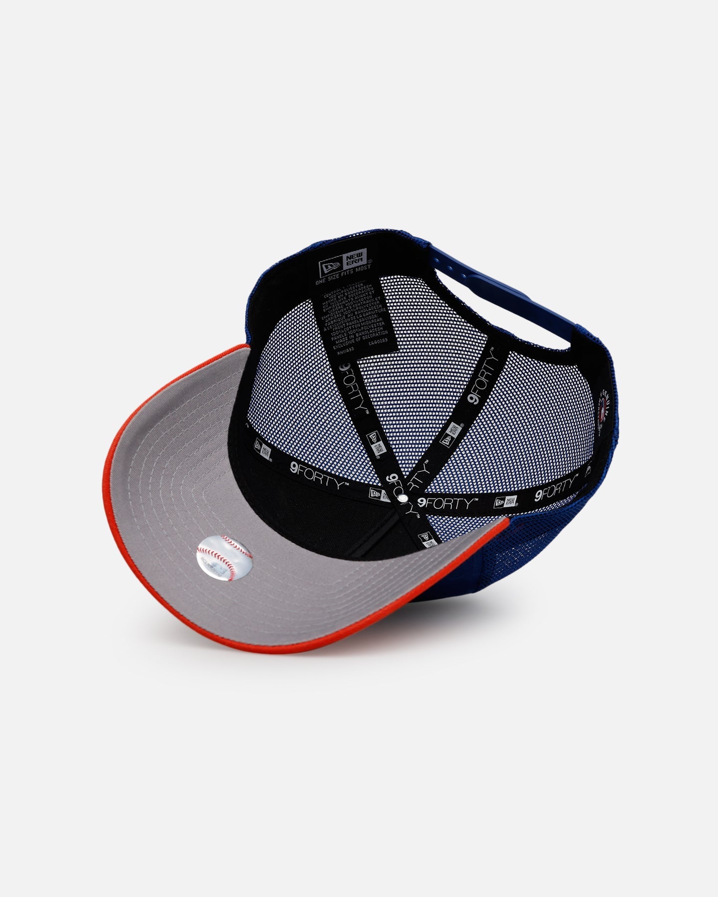 New Era New York Mets 'Washed Truckers' 9FORTY A-Frame Trucker Snapback Official Team Color