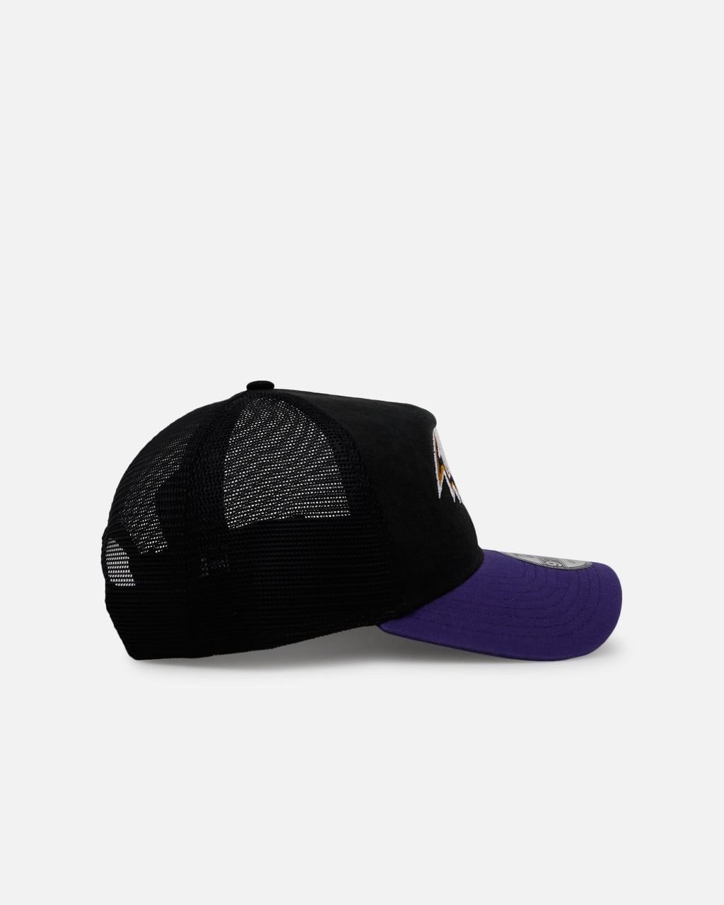 New Era Baltimore Ravens 'Washed Truckers' 9FORTY A-Frame Trucker Snapback Official Team Color