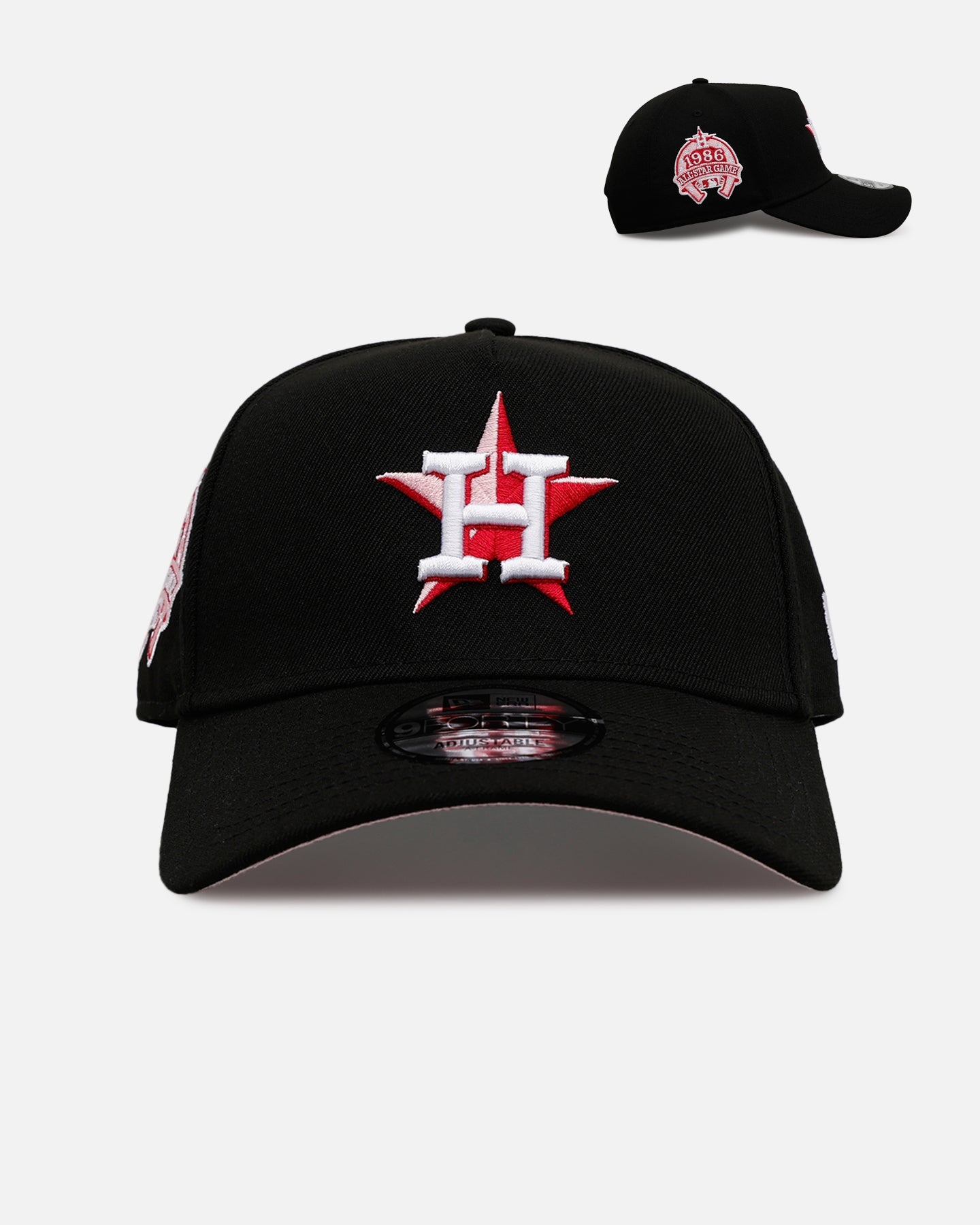 New Era Houston Astros 'Black And Pink' 9FORTY A-Frame Snapback Black/Pink
