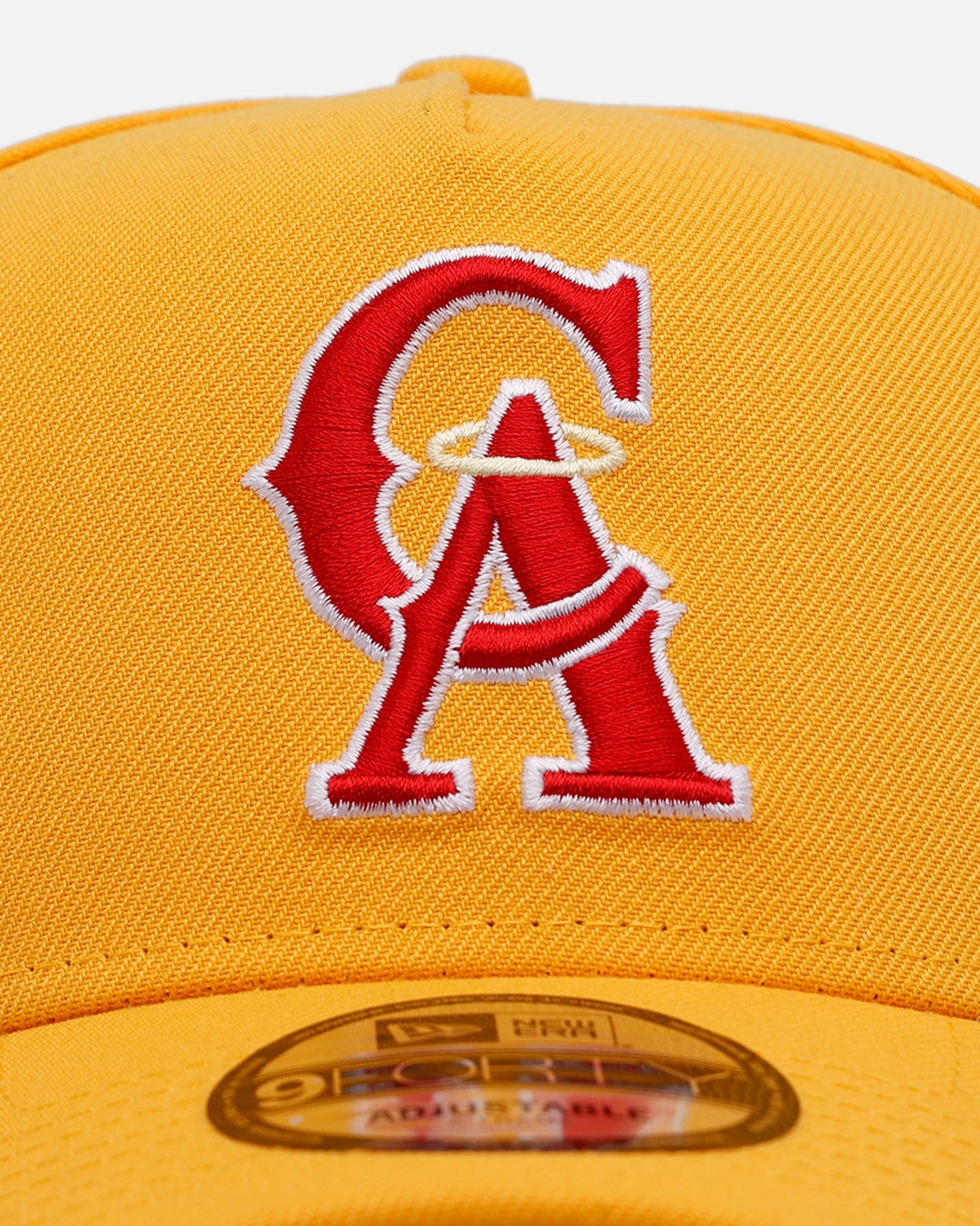 New Era California Angels 'Sunshine' 9FORTY A-Frame Snapback Canary