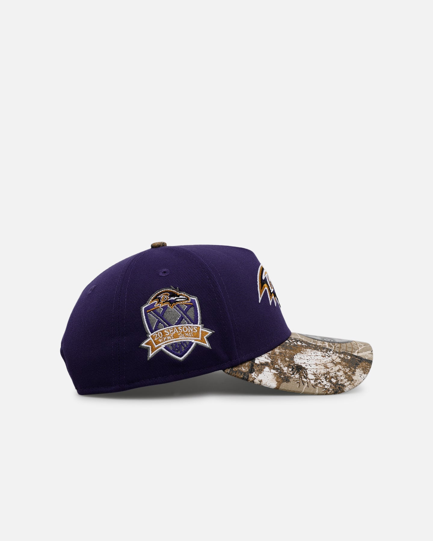New Era Baltimore Ravens 'Realtree Visor' 9FORTY A-Frame Snapback Official Team Color