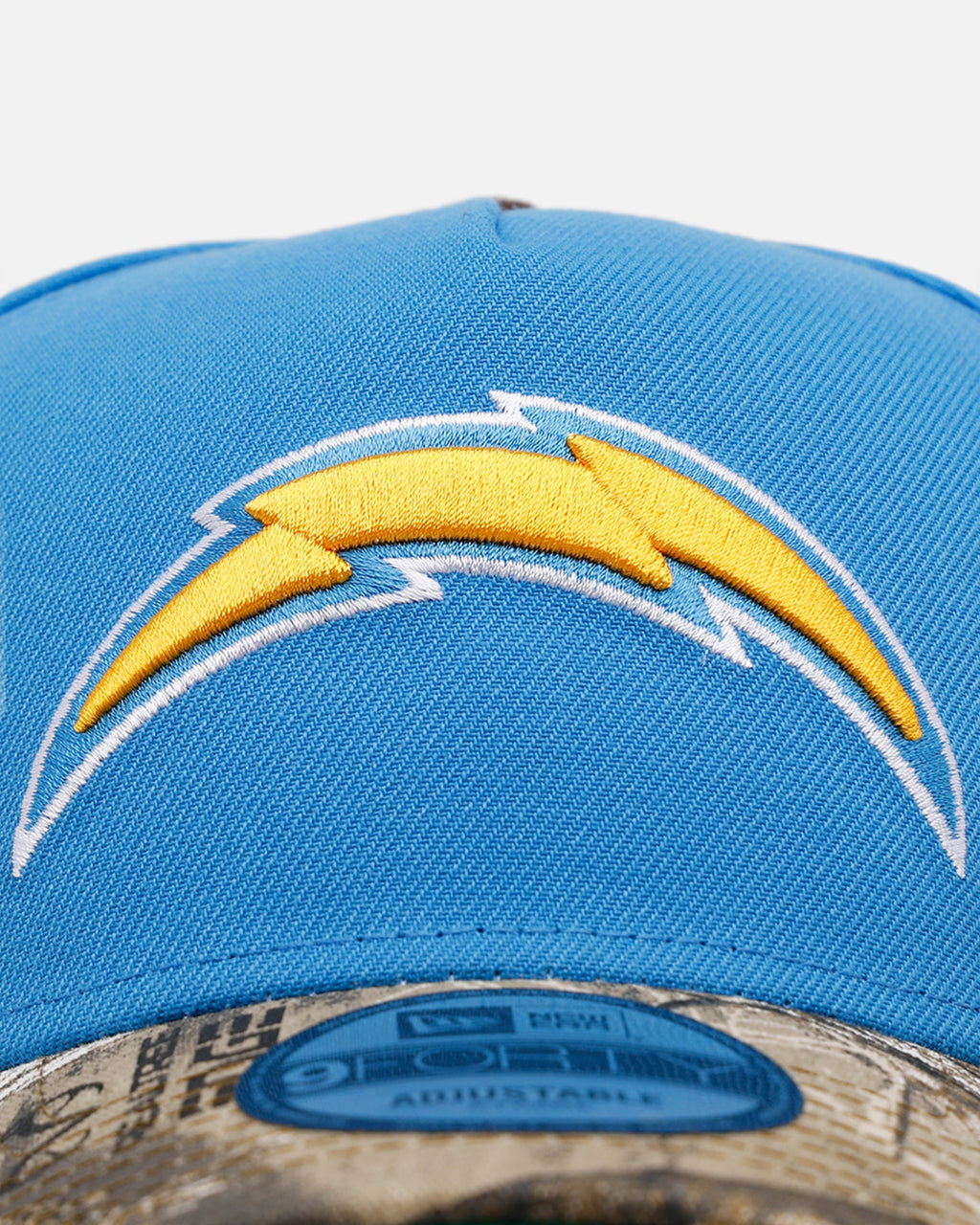 New Era Los Angeles Chargers 'Realtree Visor' 9FORTY A-Frame Snapback Official Team Color