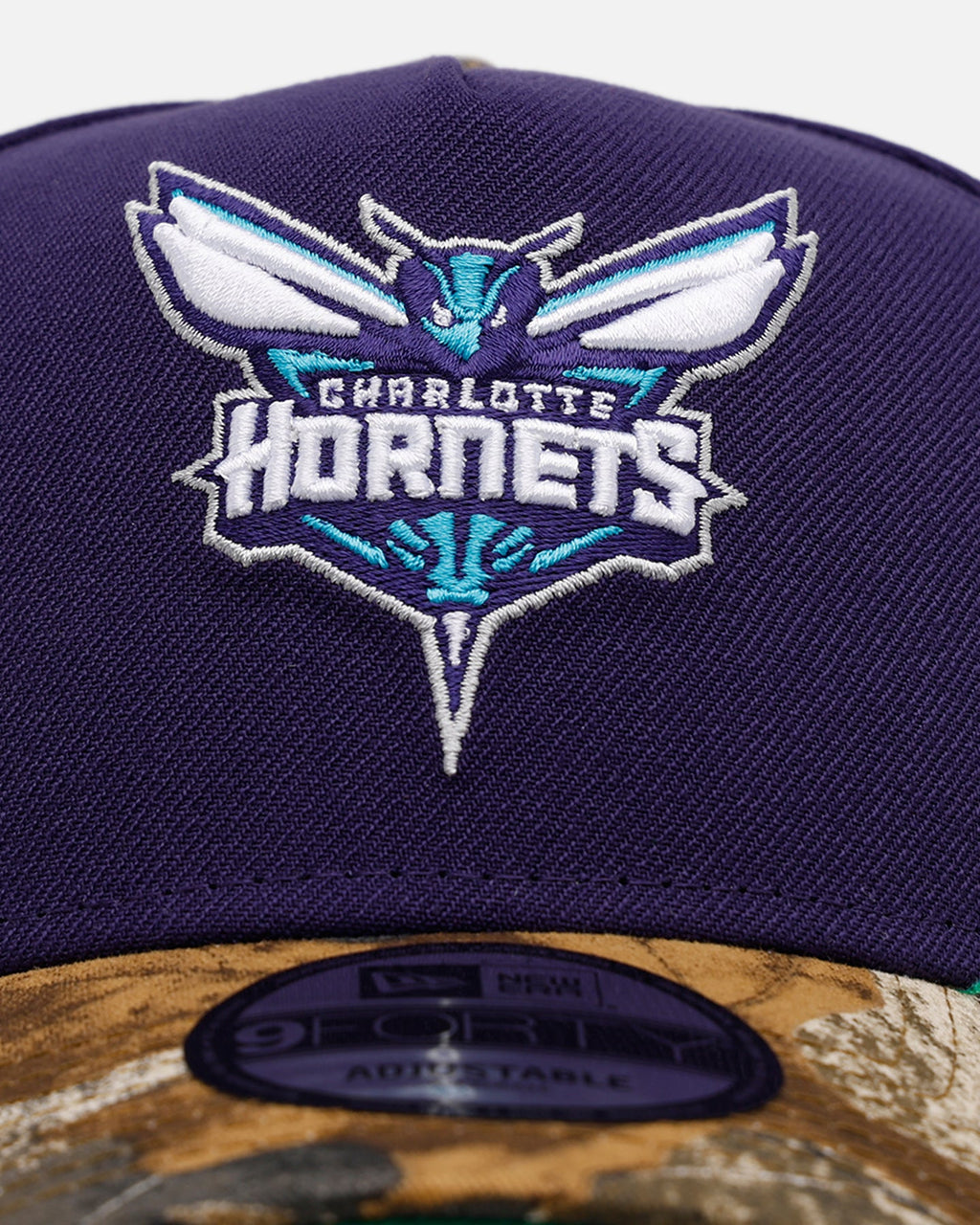 New Era Charlotte Hornets 'Realtree Visor' 9FORTY A-Frame Snapback Official Team Color