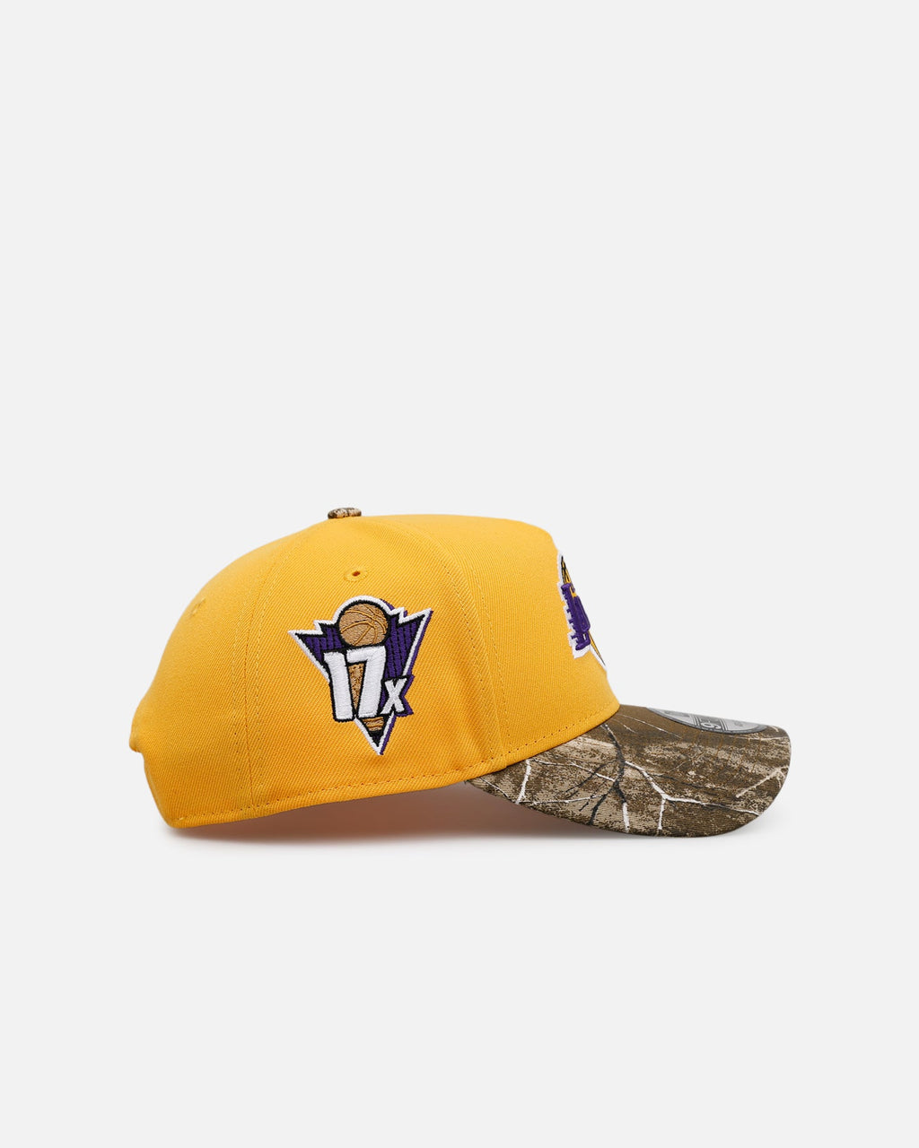 New Era Los Angeles Lakers 'Realtree Visor' 9FORTY A-Frame Snapback Official Team Color