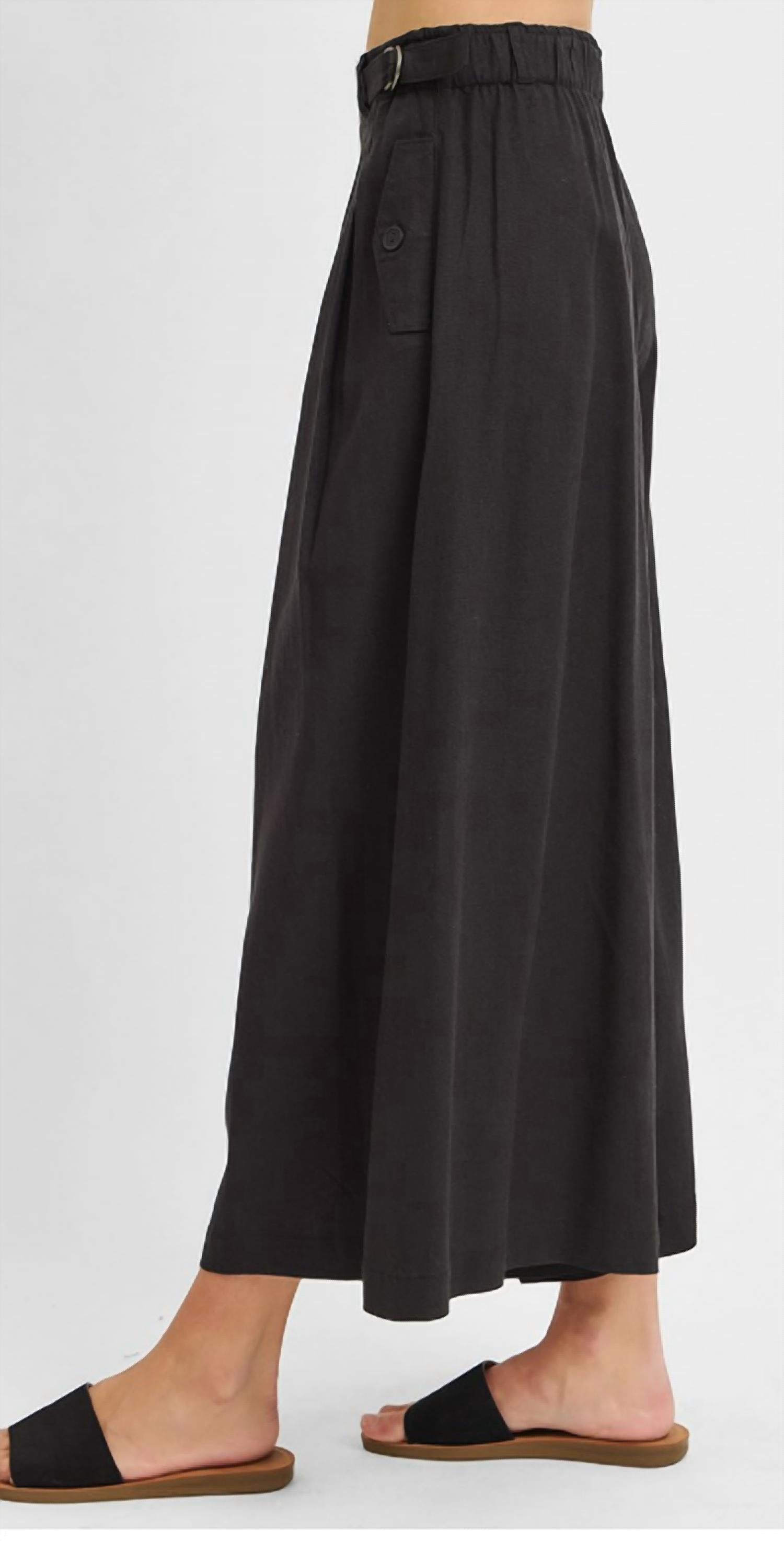 Risen - Wide Leg Linen Pants
