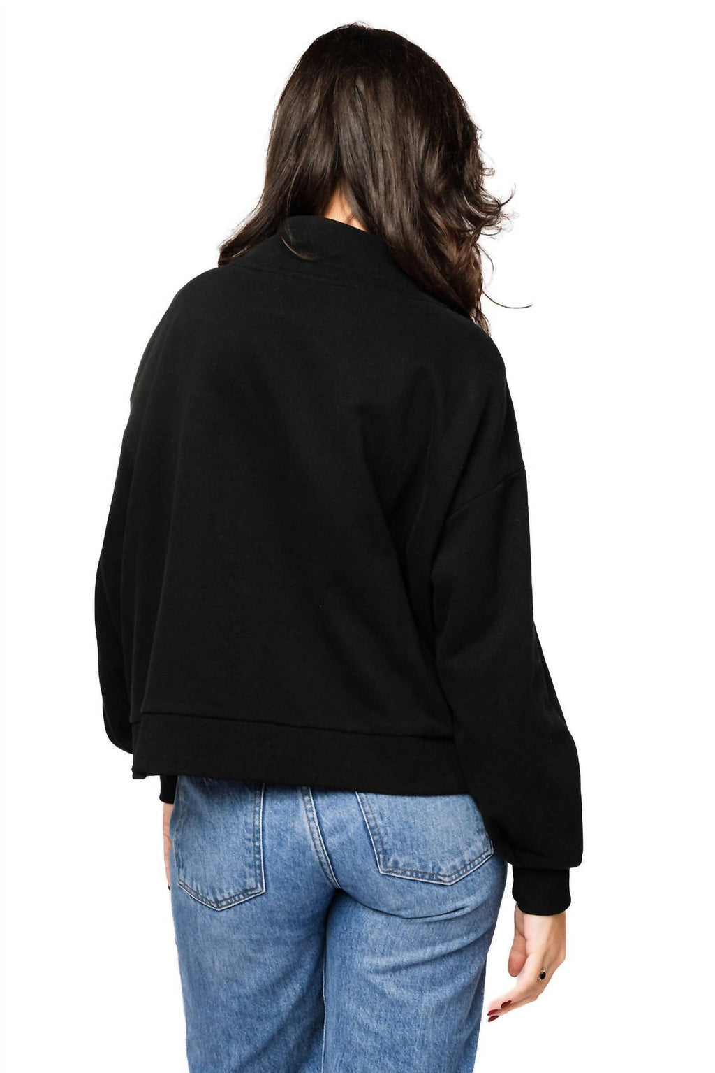 Queen Of Sparkles - New York City Queen Card Mock Neck Sweatshirt