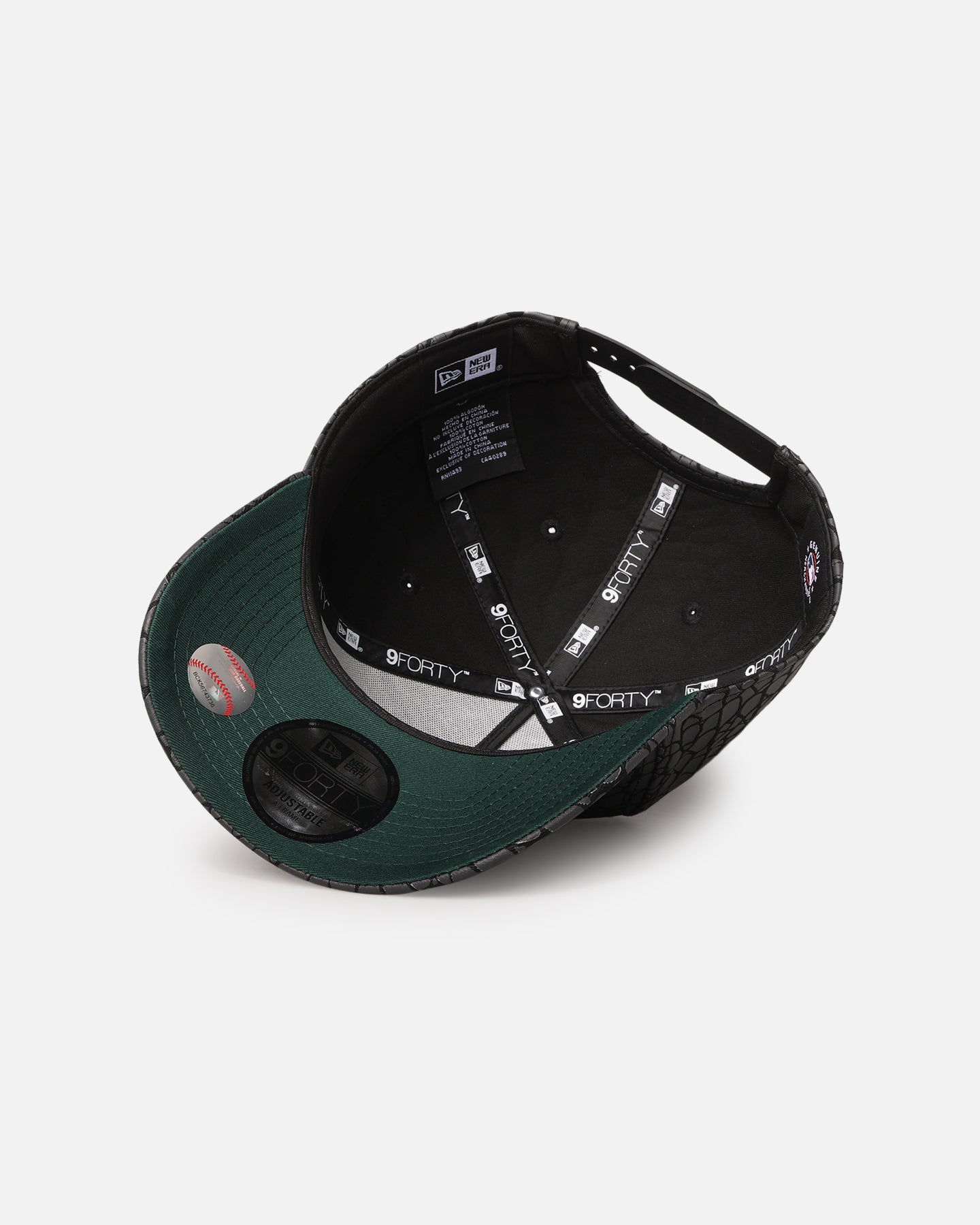 New Era Atlanta Braves 'Croc Skin' 9FORTY A-Frame Snapback Black