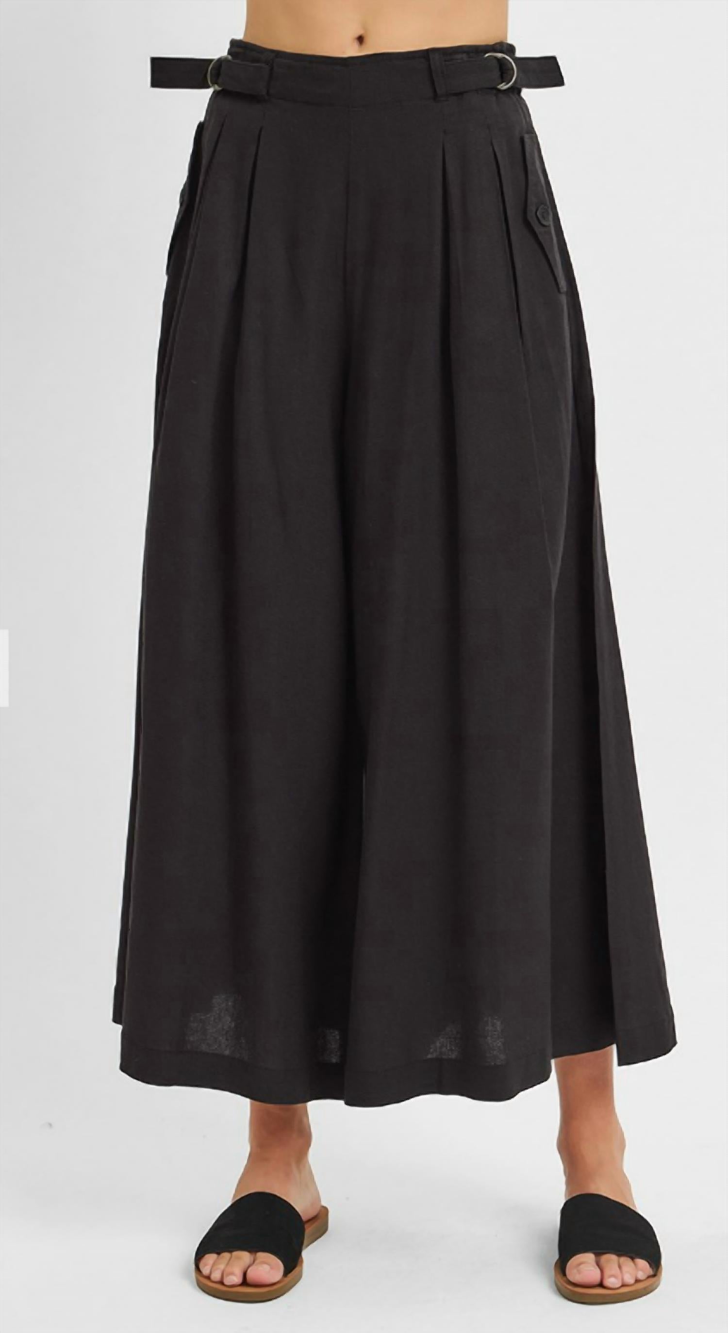 Risen - Wide Leg Linen Pants